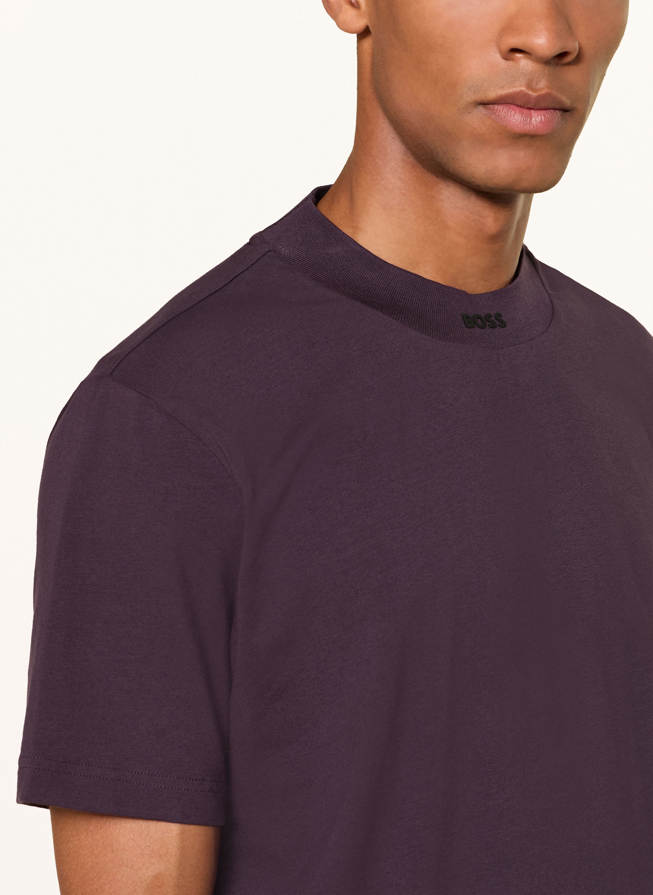 Thumbnail - Boss T-Shirt Collar Zone lila
