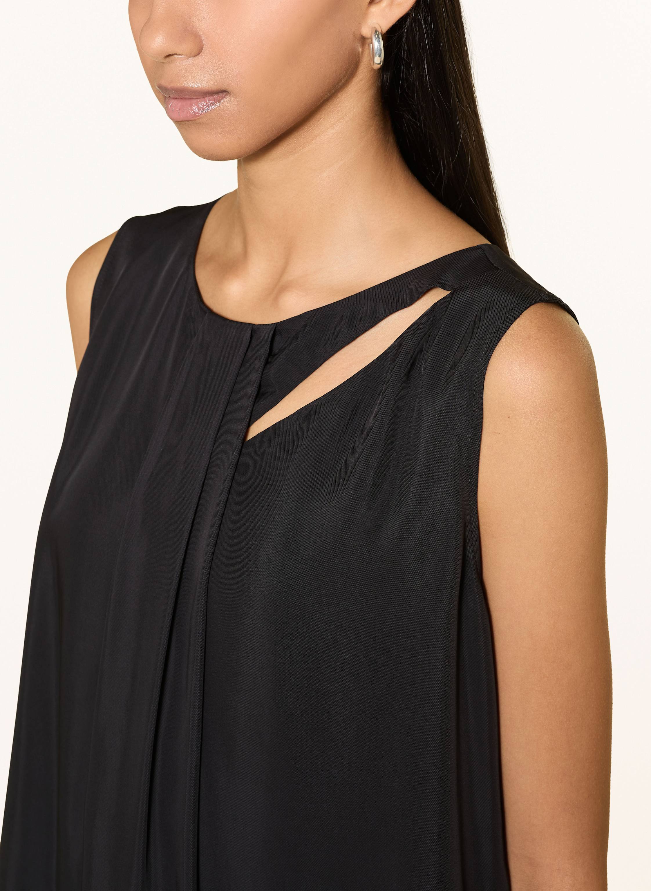 Thumbnail - Armani Exchange Blusentop Aus Satin Mit Cut-Out schwarz