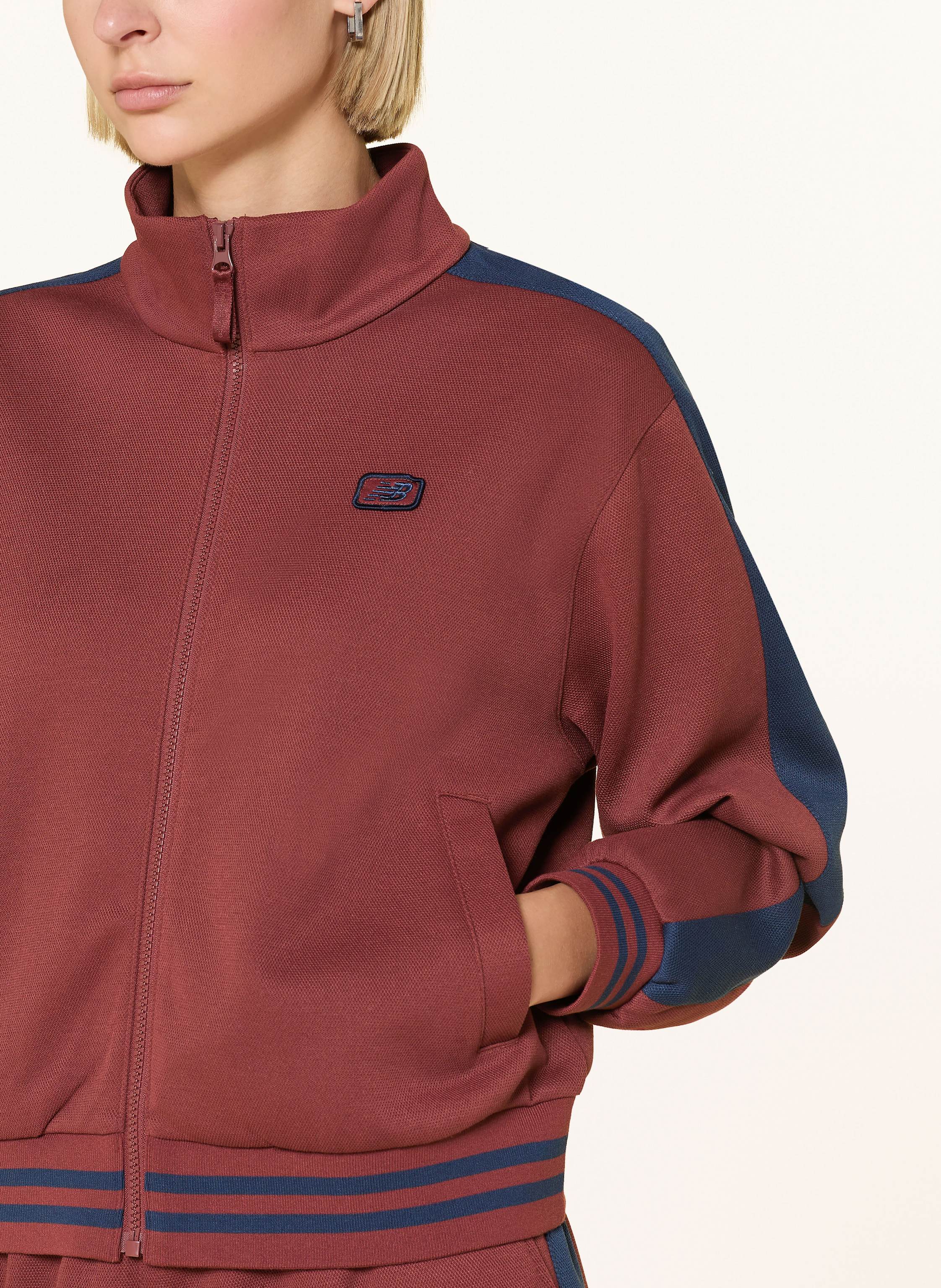 Thumbnail - New Balance Piqué-Trainingsjacke Post Season rot