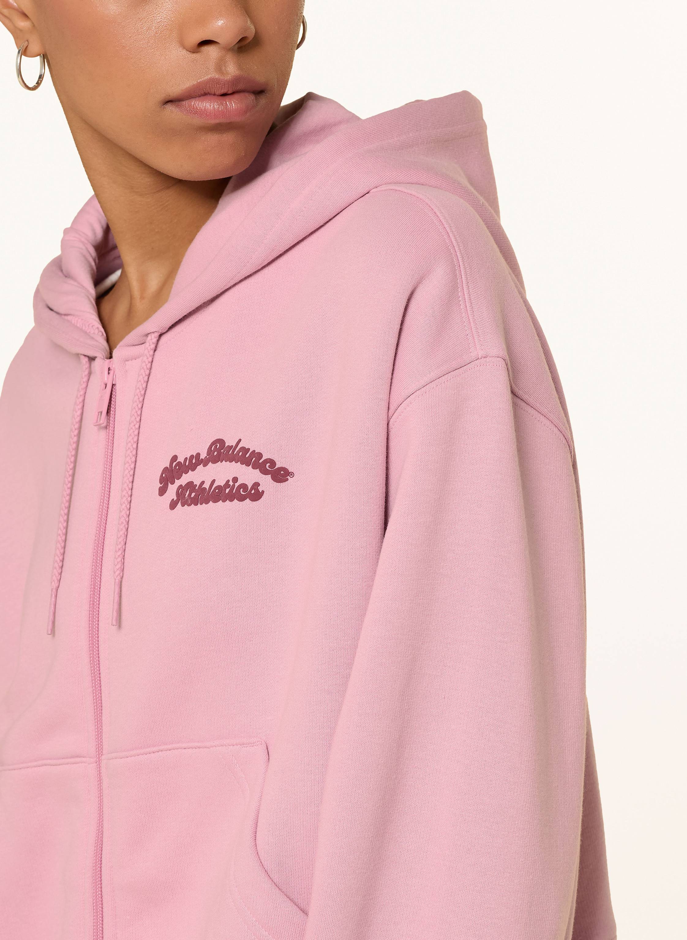 Thumbnail - New Balance Sweatjacke Linear Heritage Fleece rosa