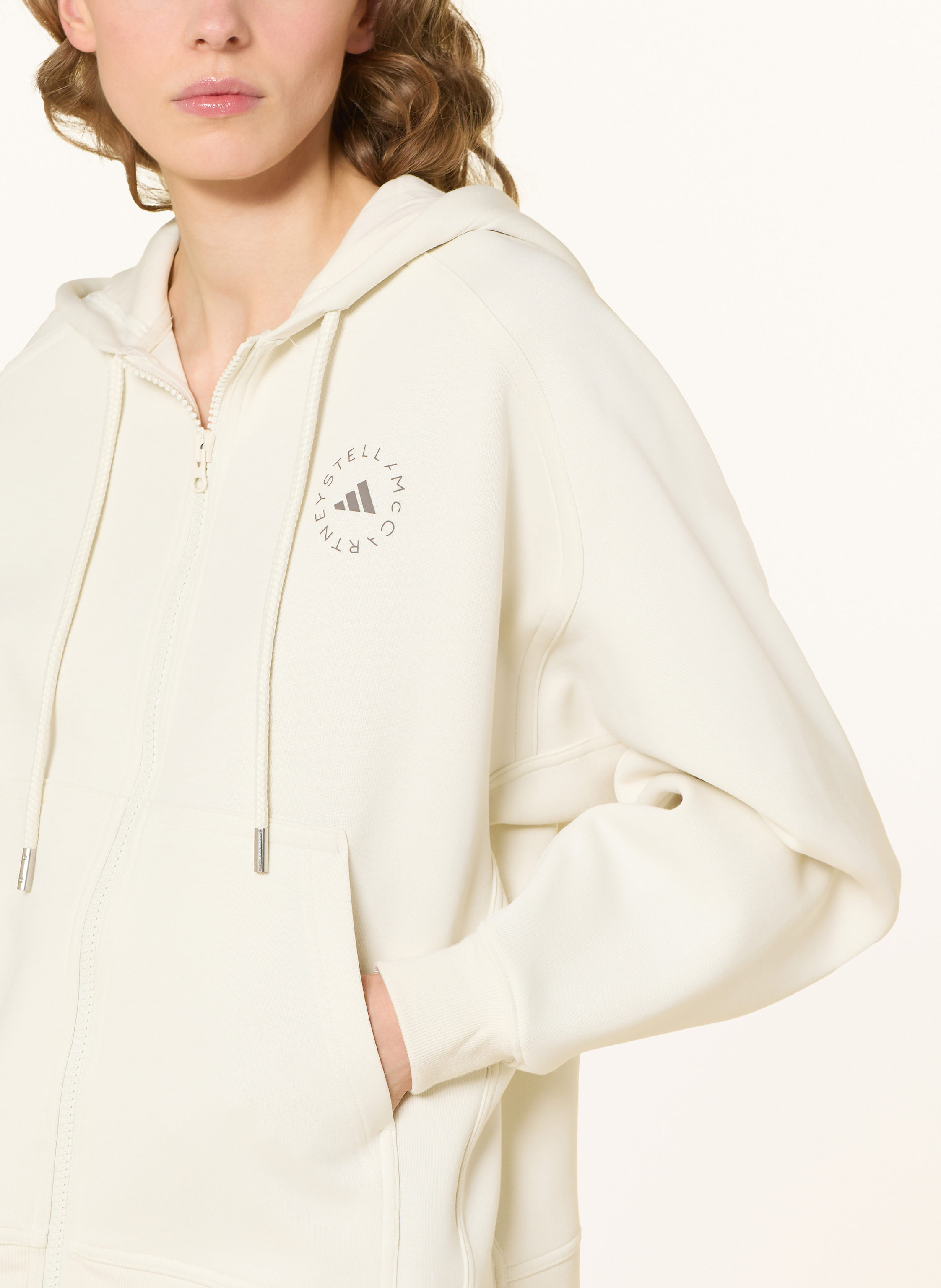 Thumbnail - Adidas By Stella Mccartney Sweatjacke Asmc Full Zip beige