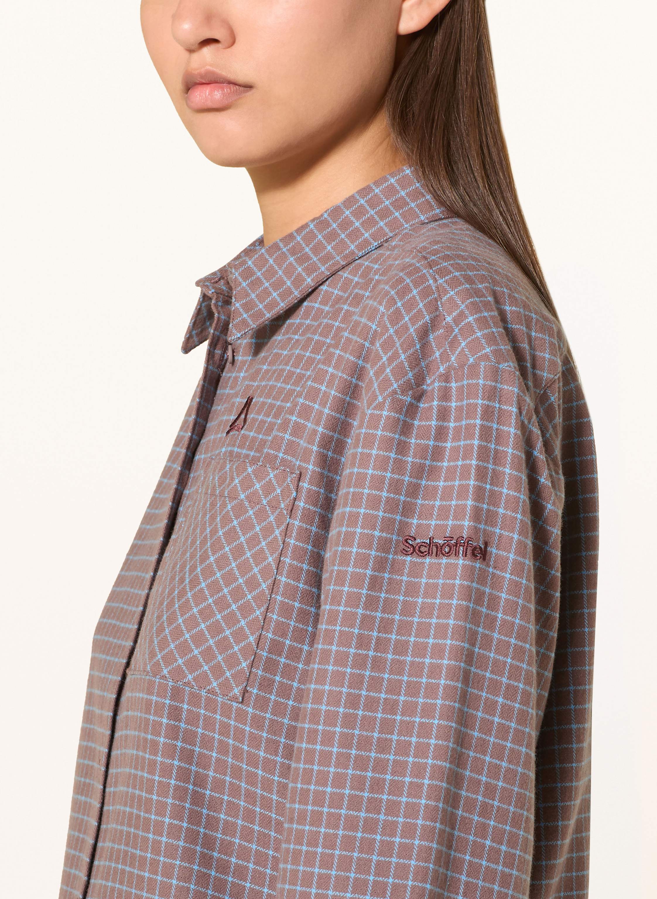 Thumbnail - Schöffel Outdoor-Bluse Boyoma Aus Flanell beige