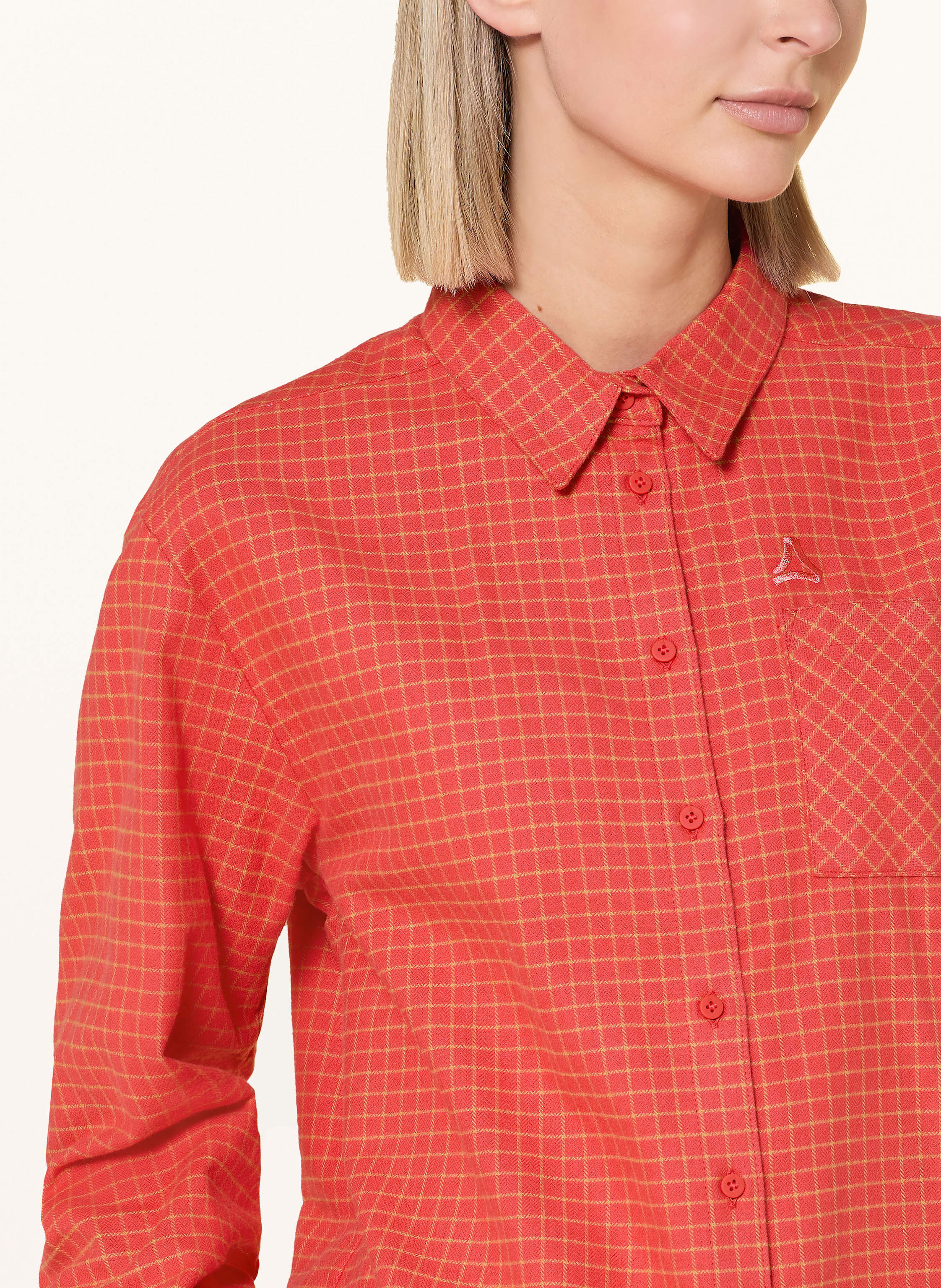 Thumbnail - Schöffel Outdoor-Bluse Boyoma Aus Flanell orange
