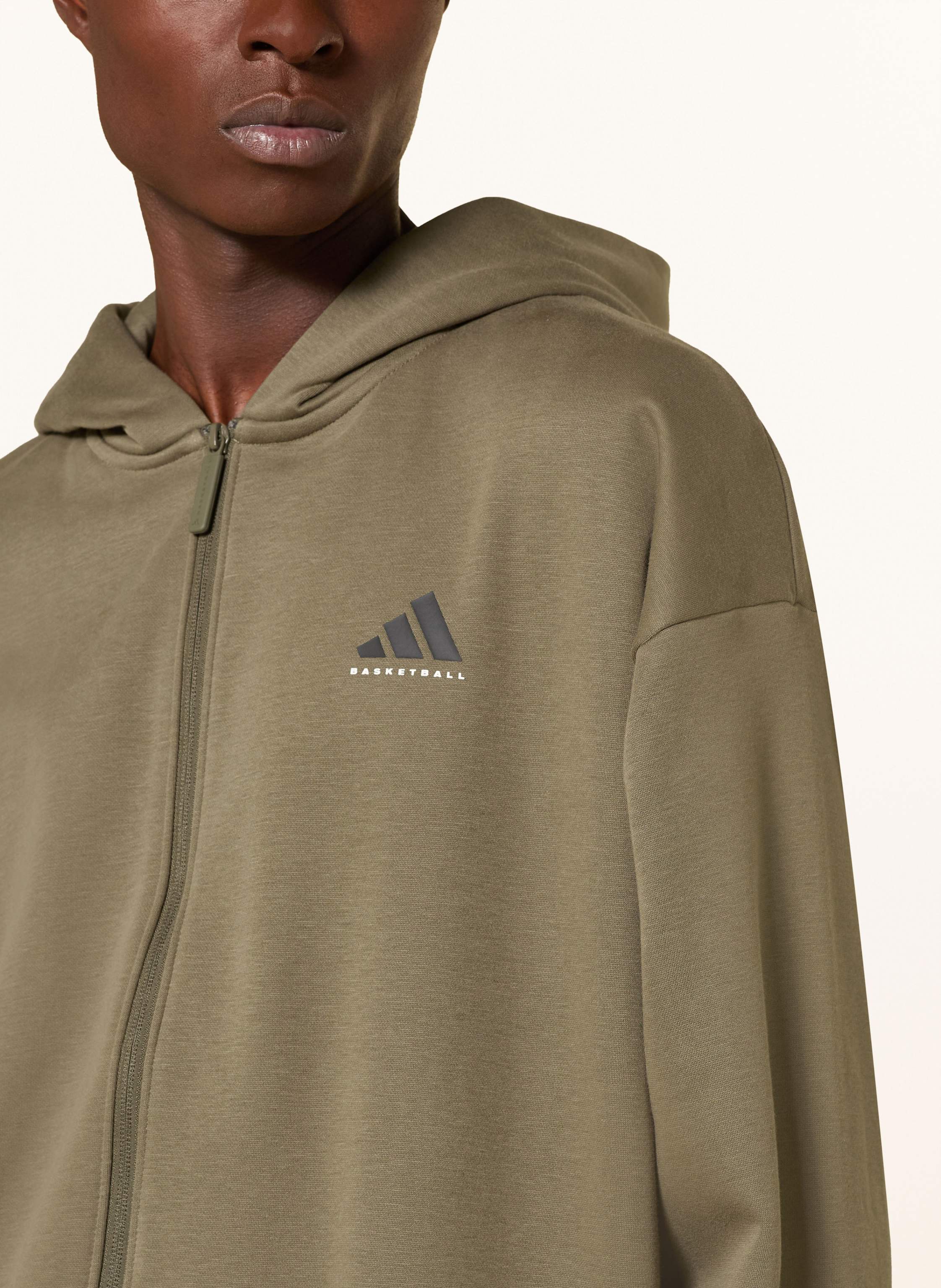 Thumbnail - Adidas Sweatjacke Adidas Basketball Full Zip gruen