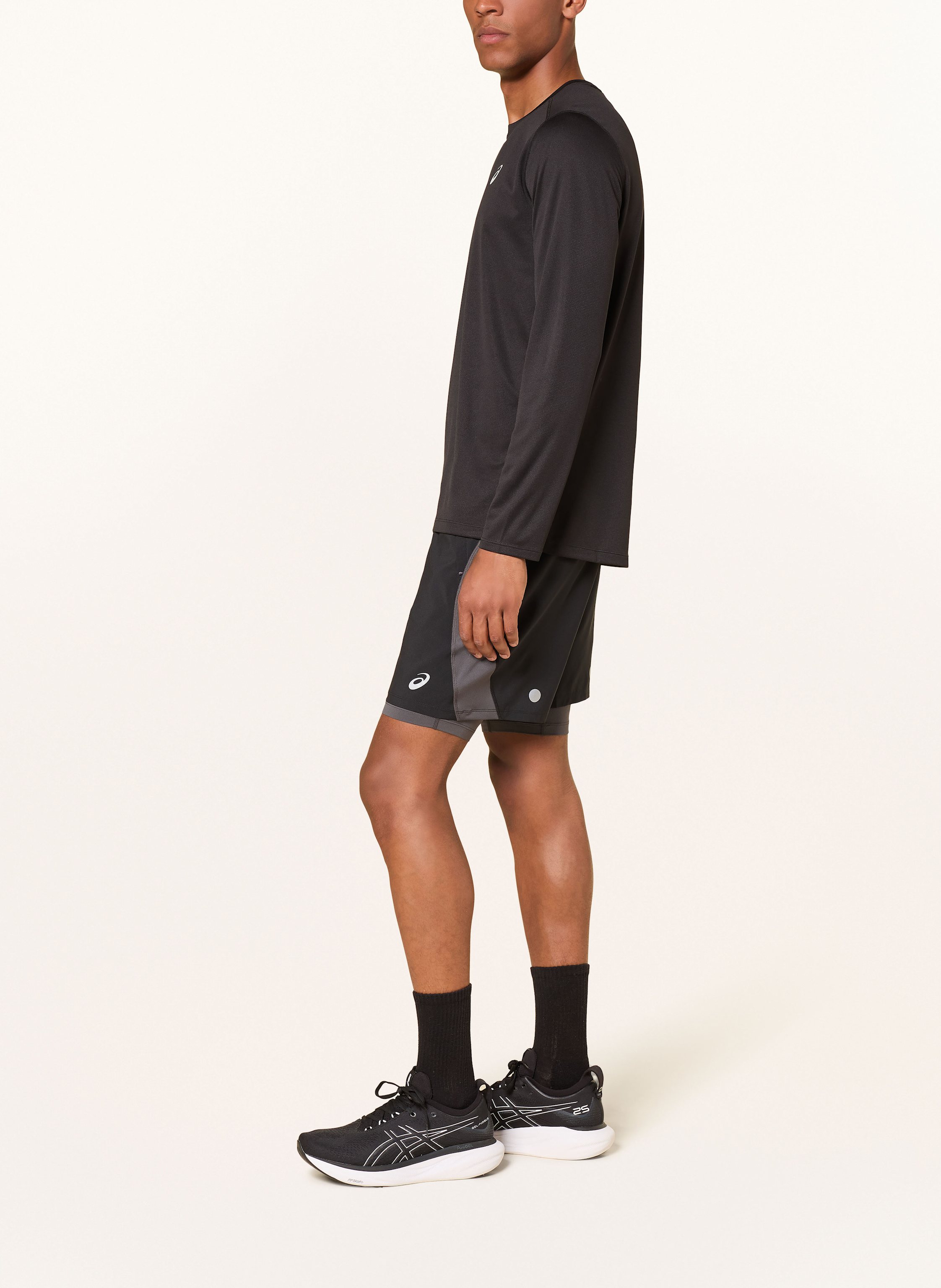 Thumbnail - Asics 2-In-1-Laufshorts Road schwarz