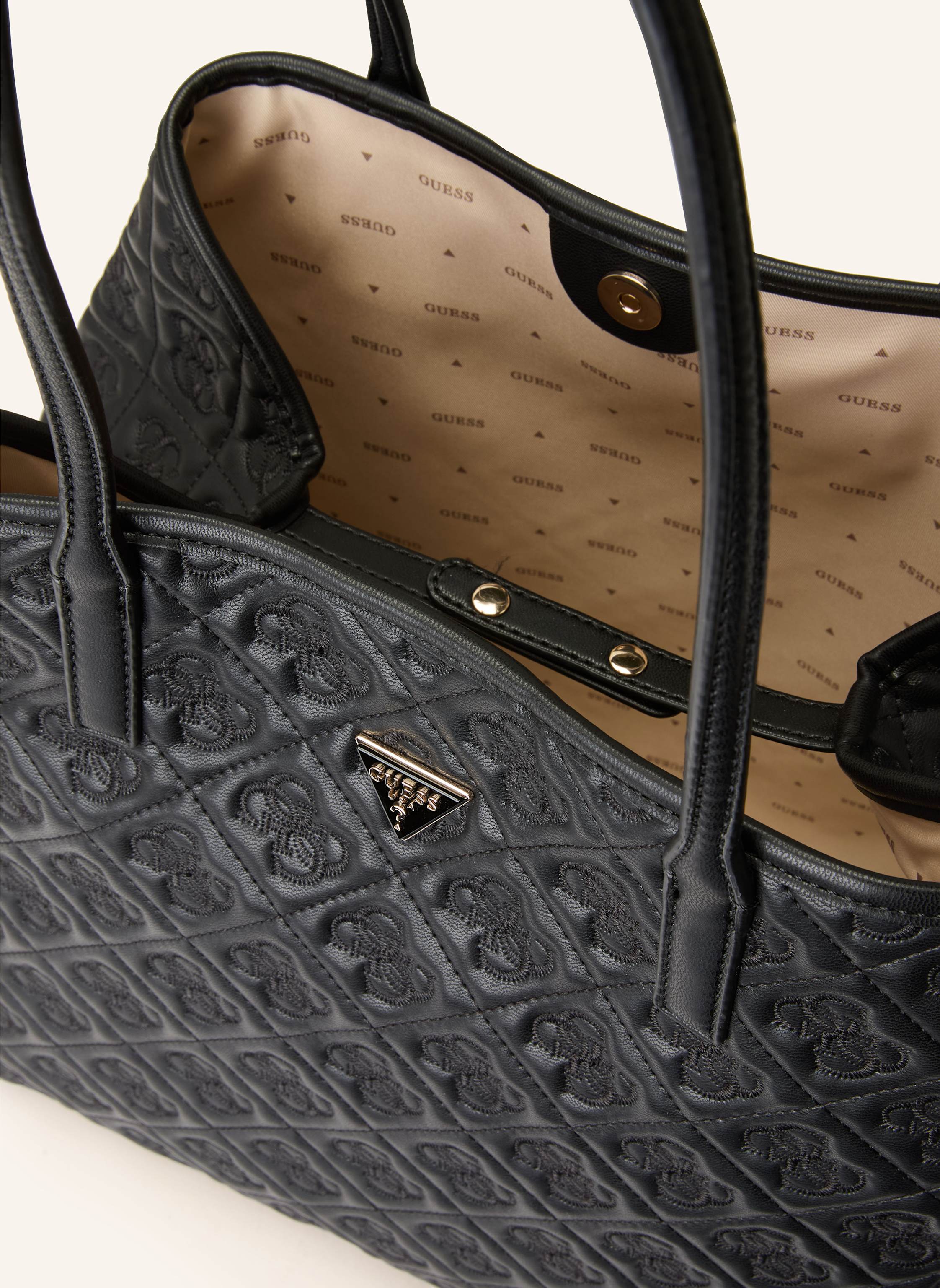 Thumbnail - Guess Shopper Adelasia Large Mit Pouch schwarz