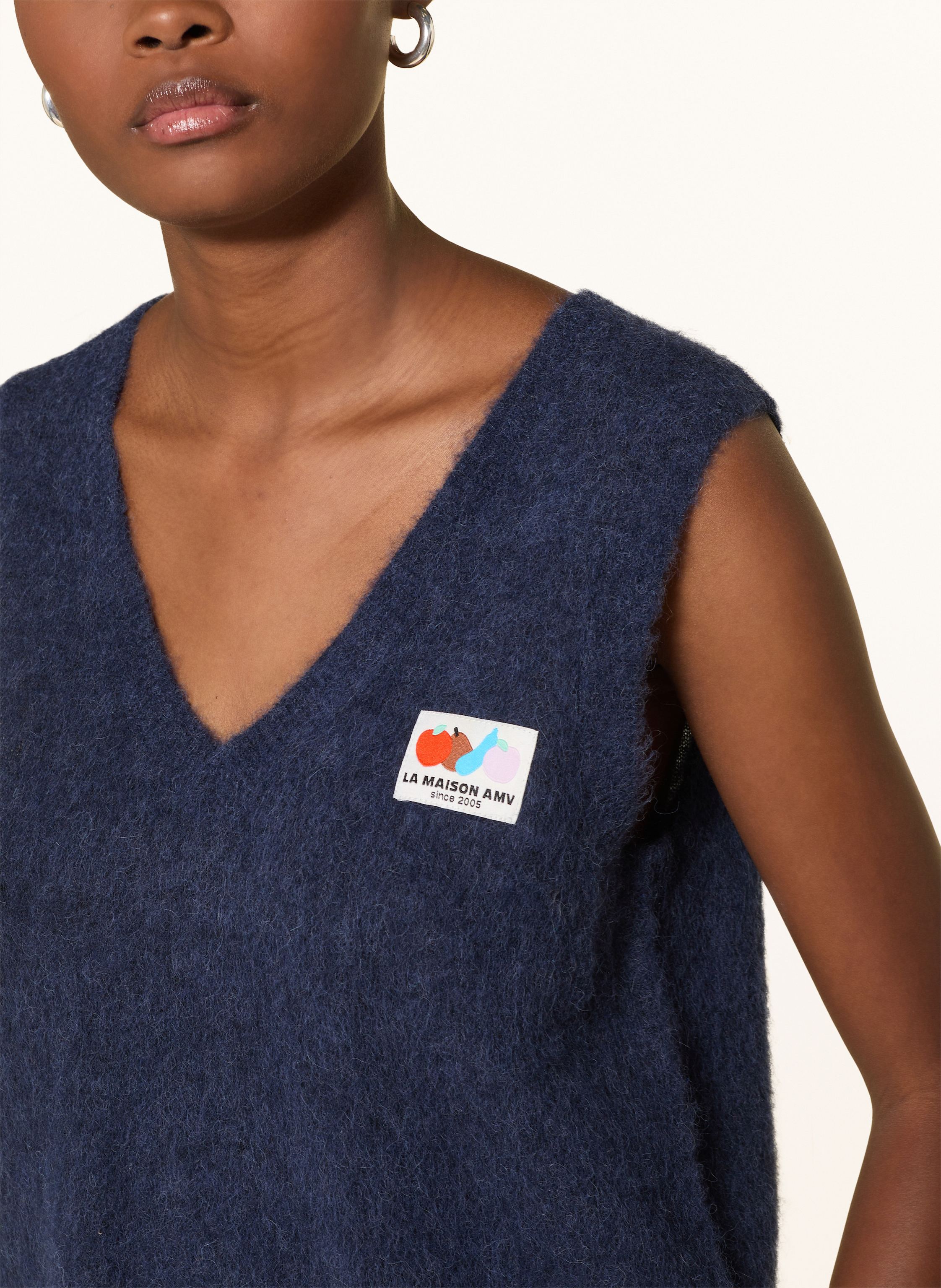 Thumbnail - American Vintage Pullunder Nenybay Mit Alpaka blau