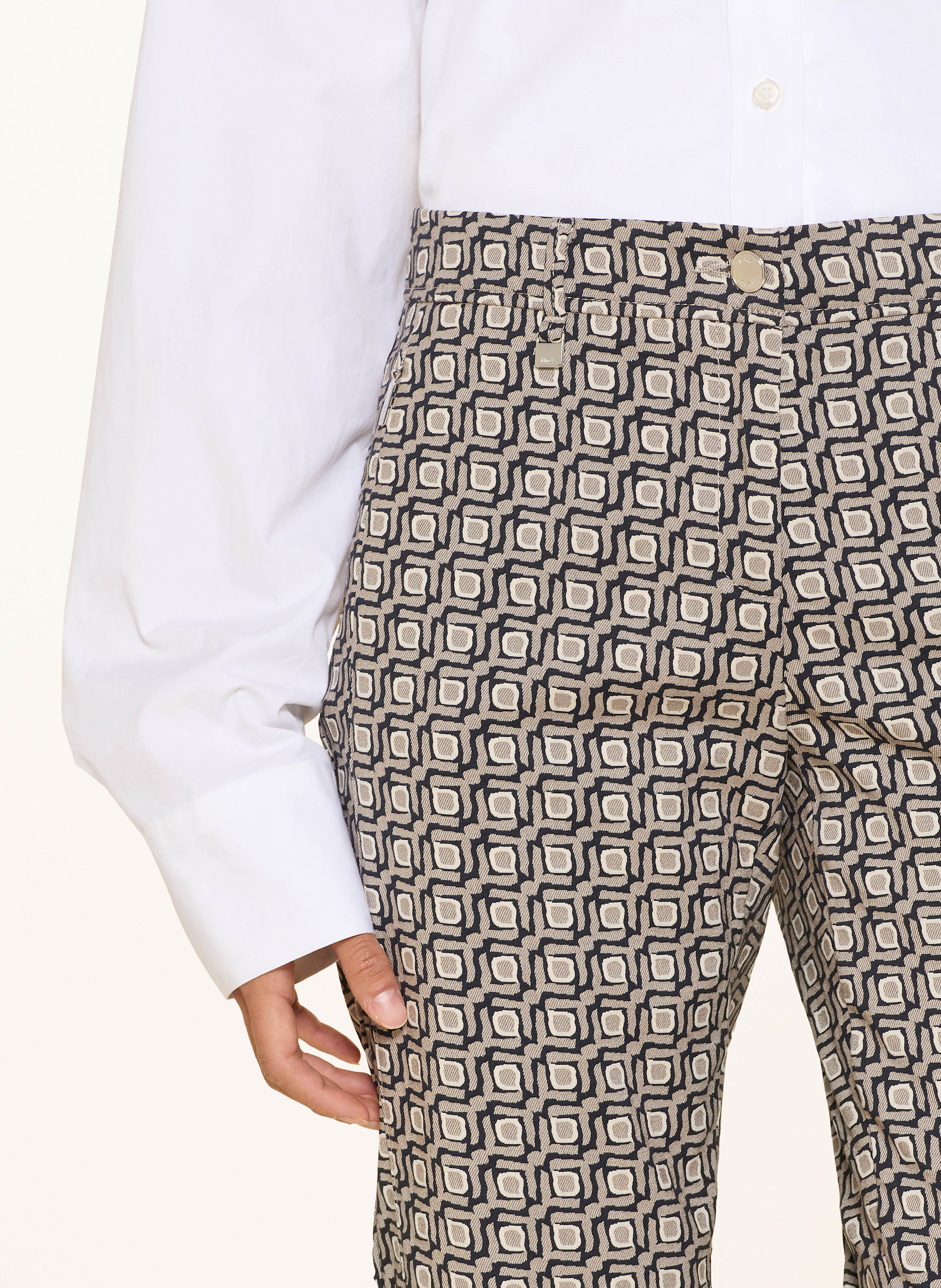 Thumbnail - Brax Jacquard-Hose Maron S braun