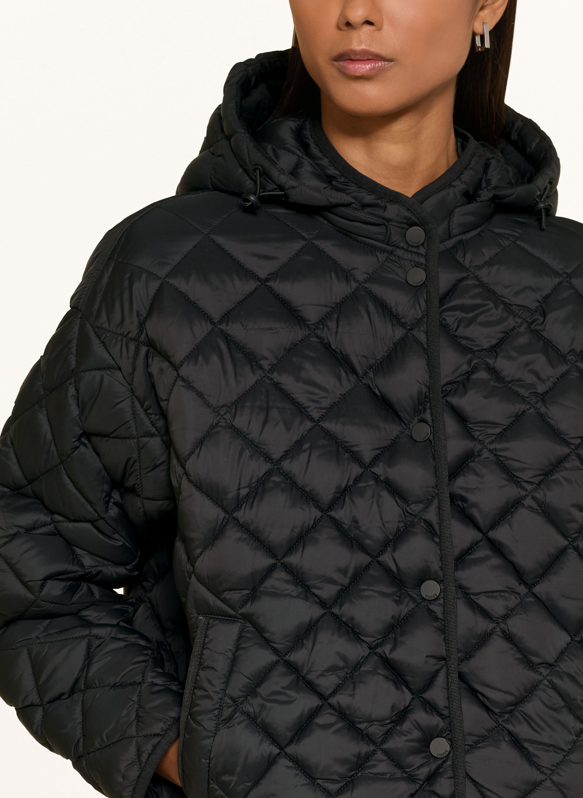 Thumbnail - Cinque Steppjacke Ciphil Mit Abnehmbarer Kapuze schwarz