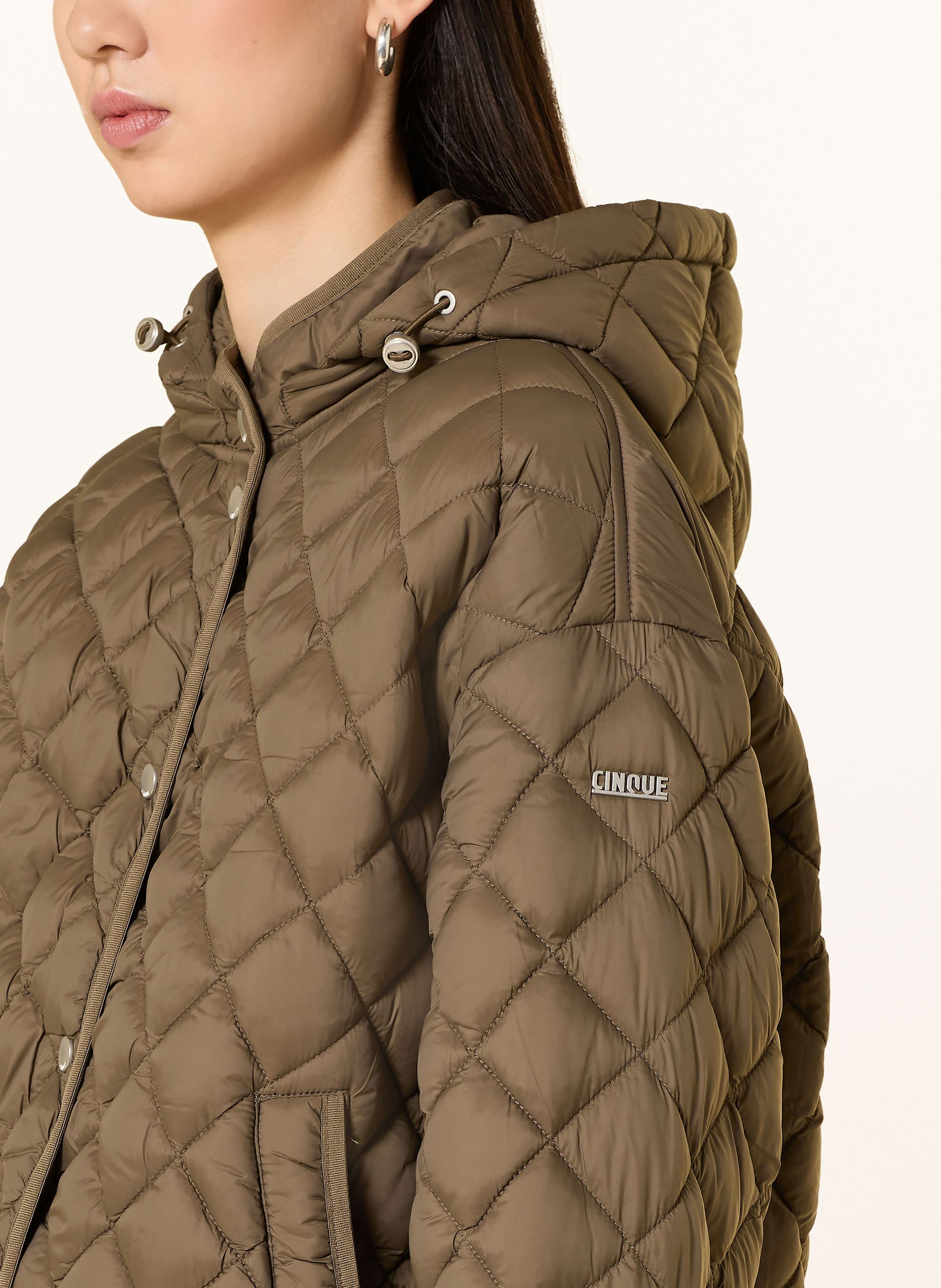 Thumbnail - Cinque Steppjacke Ciphil Mit Abnehmbarer Kapuze gruen