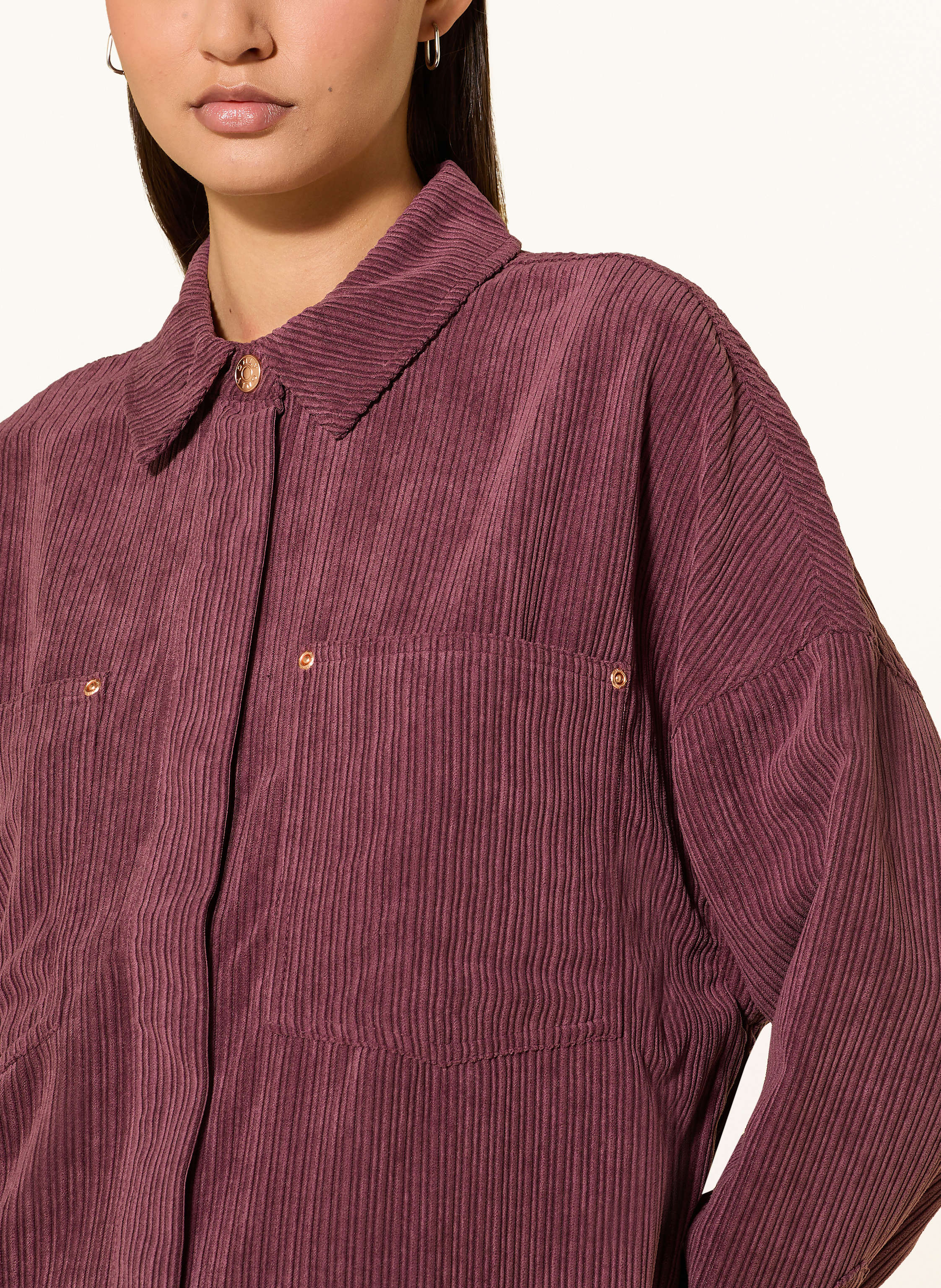 Thumbnail - Only Cord-Overshirt rot