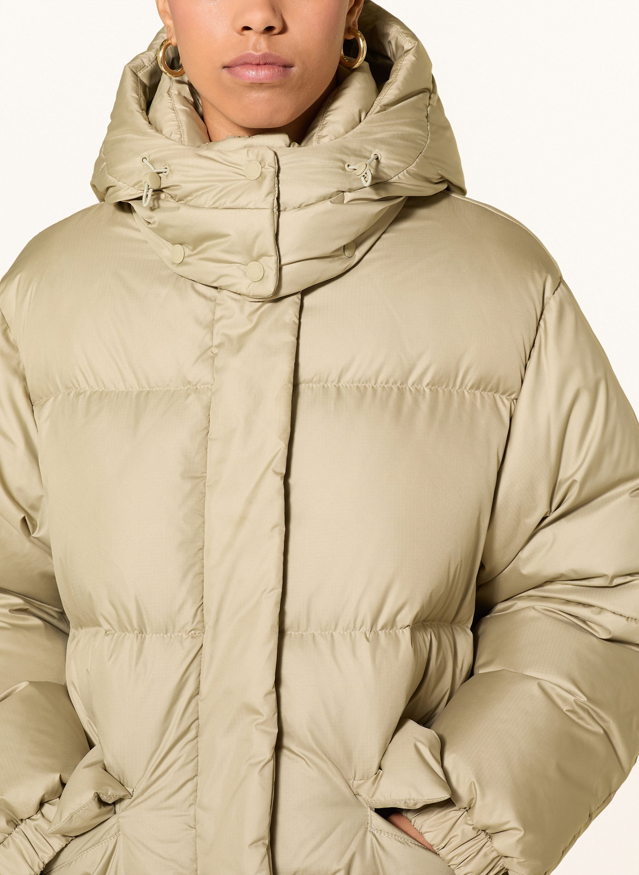 Thumbnail - Marc O'polo Denim Daunenmantel Mit Abnehmbarer Kapuze gruen