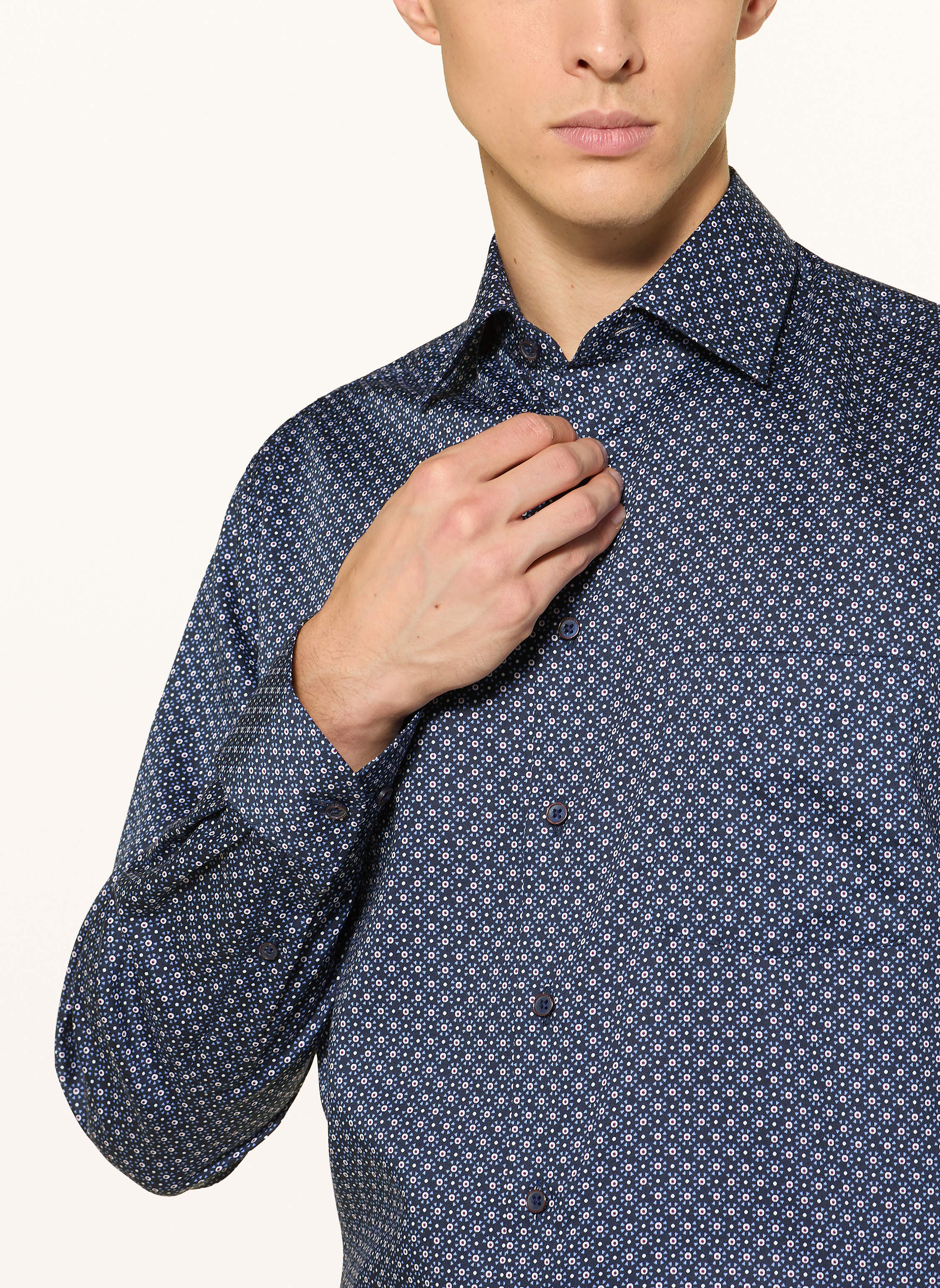 Thumbnail - Eterna Hemd Modern Fit blau