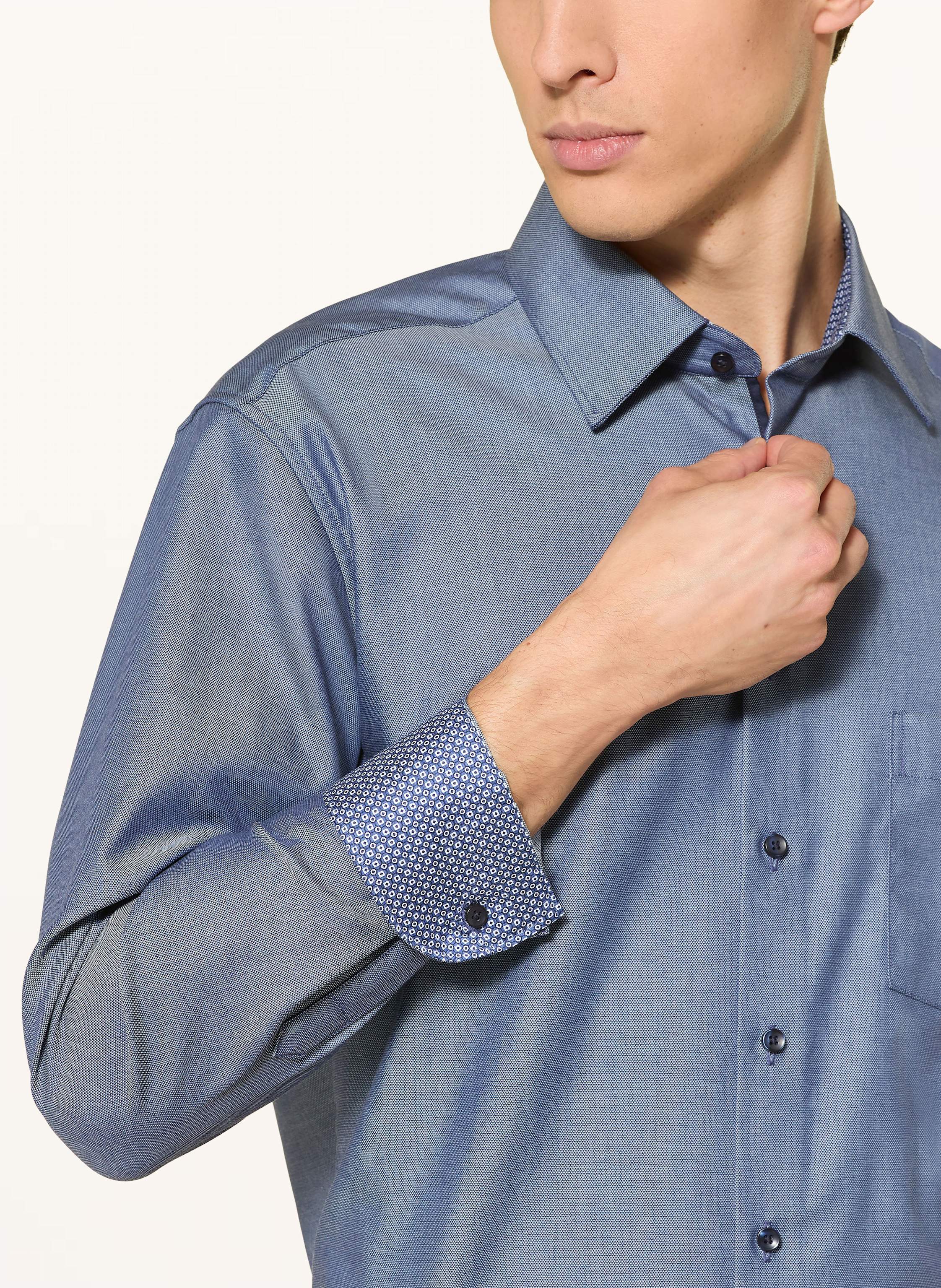 Thumbnail - Eterna Hemd Modern Fit blau