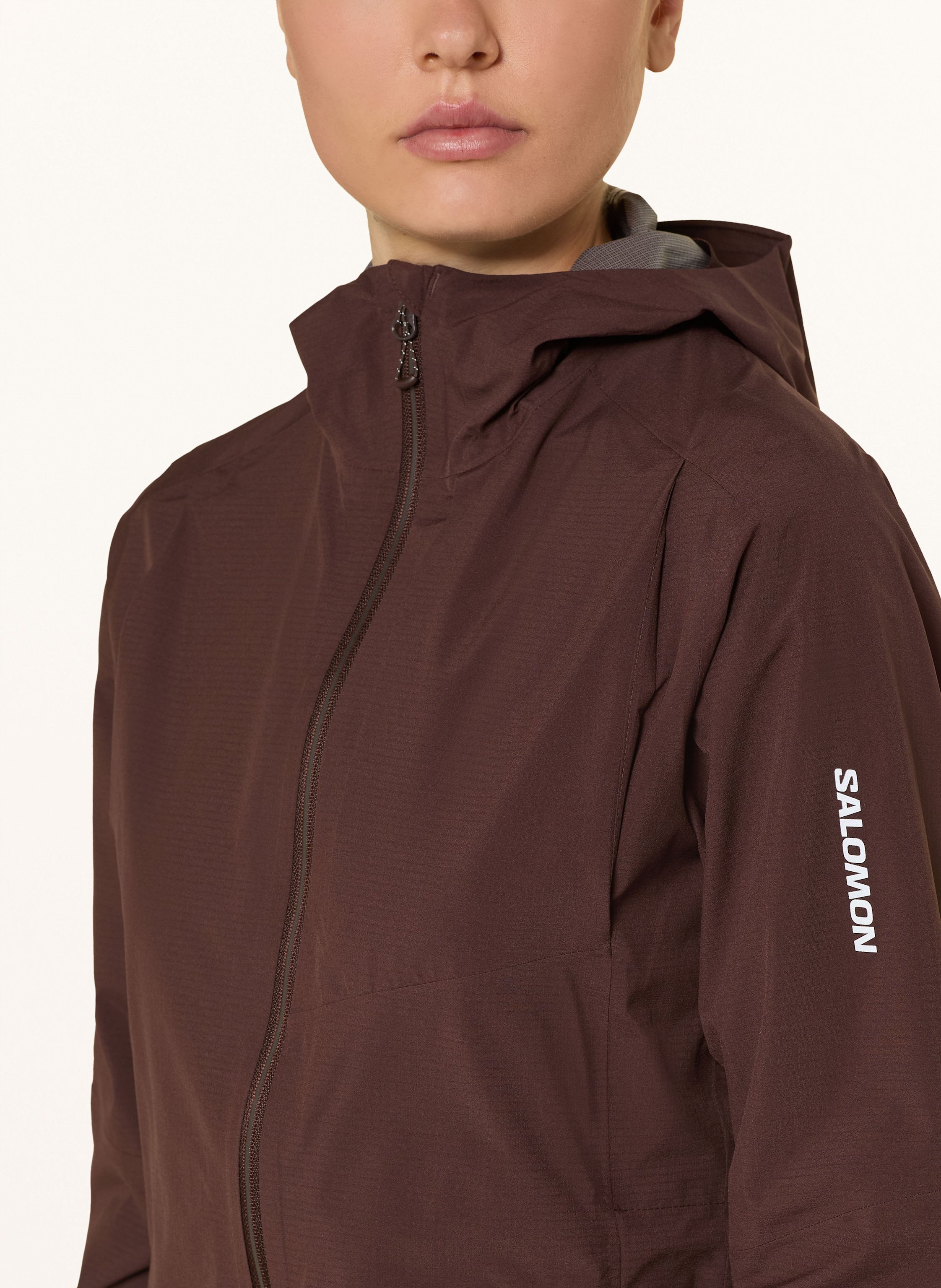 Thumbnail - Salomon Laufjacke Bonatti Trail braun