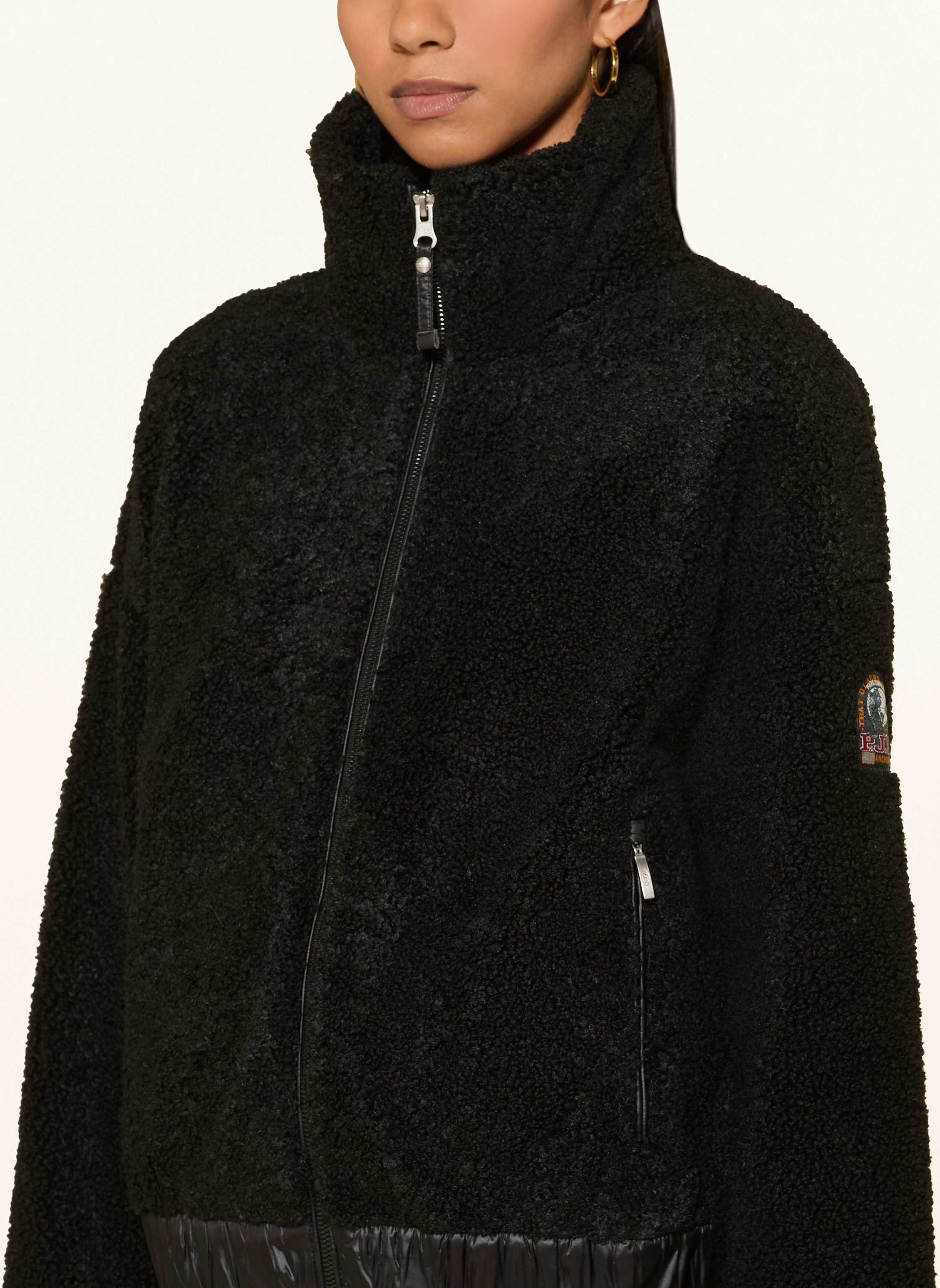 Thumbnail - Parajumpers Teddyfell-Jacke Sori schwarz