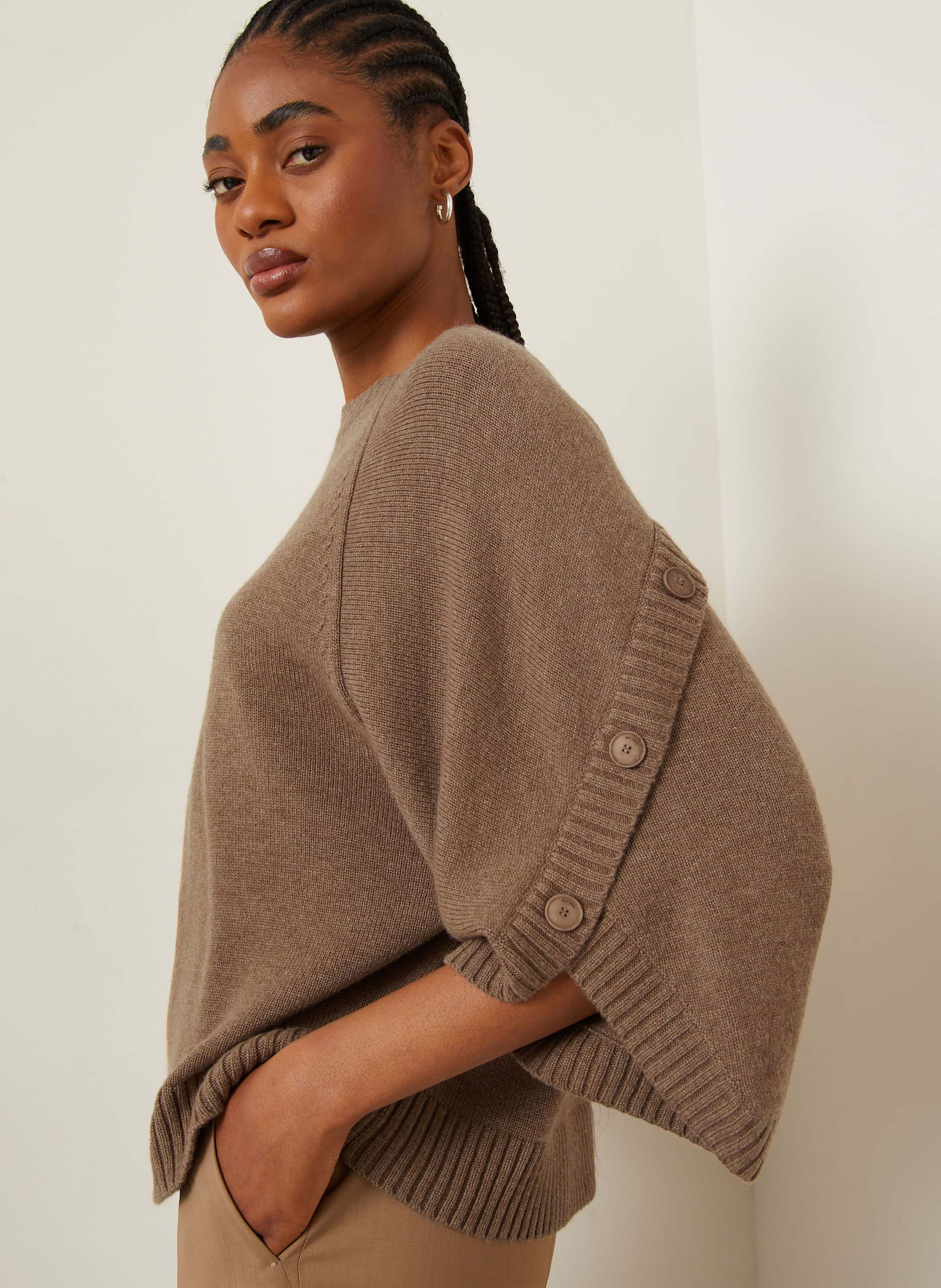Thumbnail - Max Mara Pullover Ampex Mit Cashmere braun