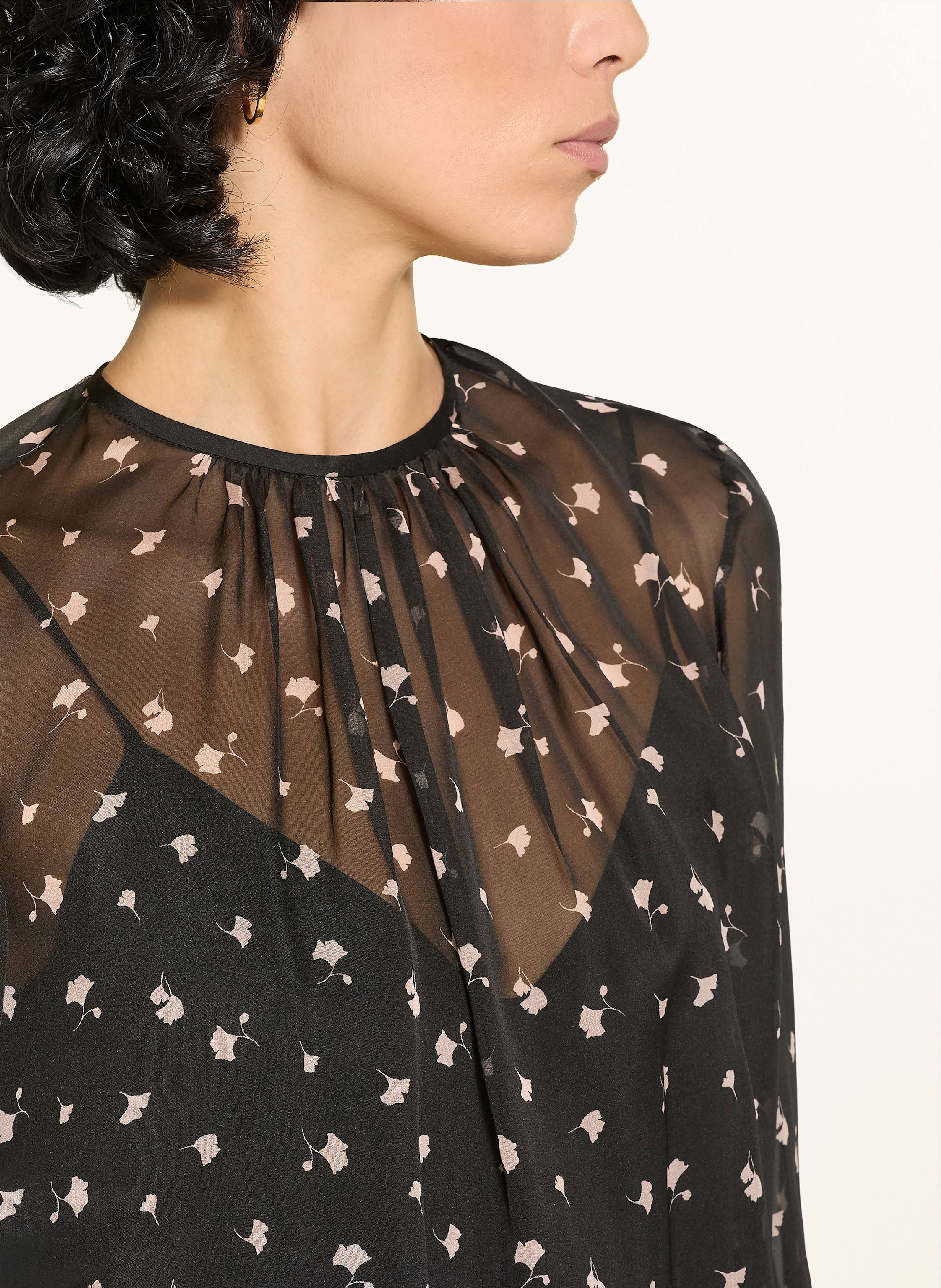 Thumbnail - Max Mara Studio Blusenshirt Fabia Aus Seide schwarz