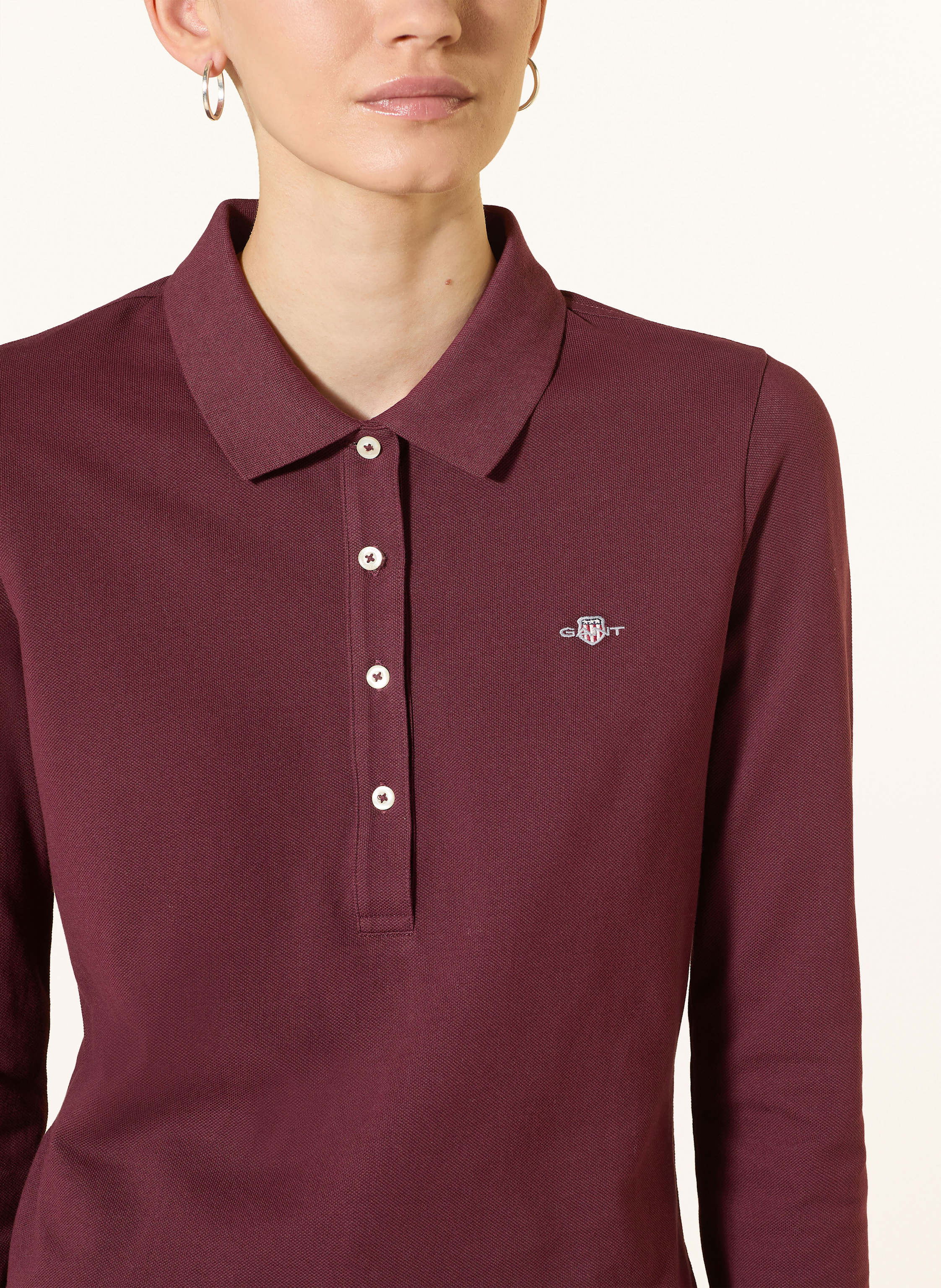 Thumbnail - Gant Piqué-Poloshirt rot