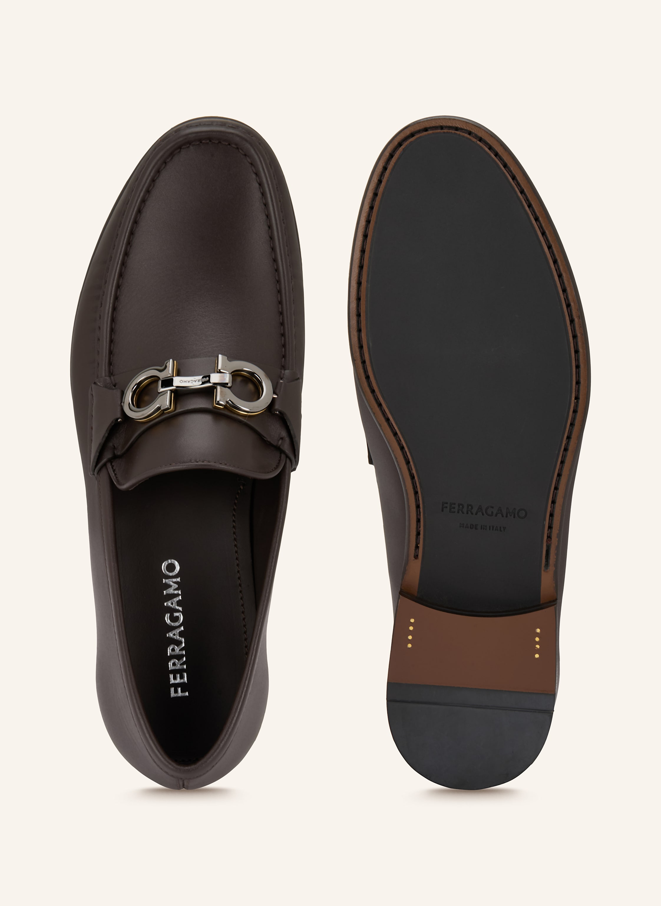 Thumbnail - Ferragamo Loafer Avril braun