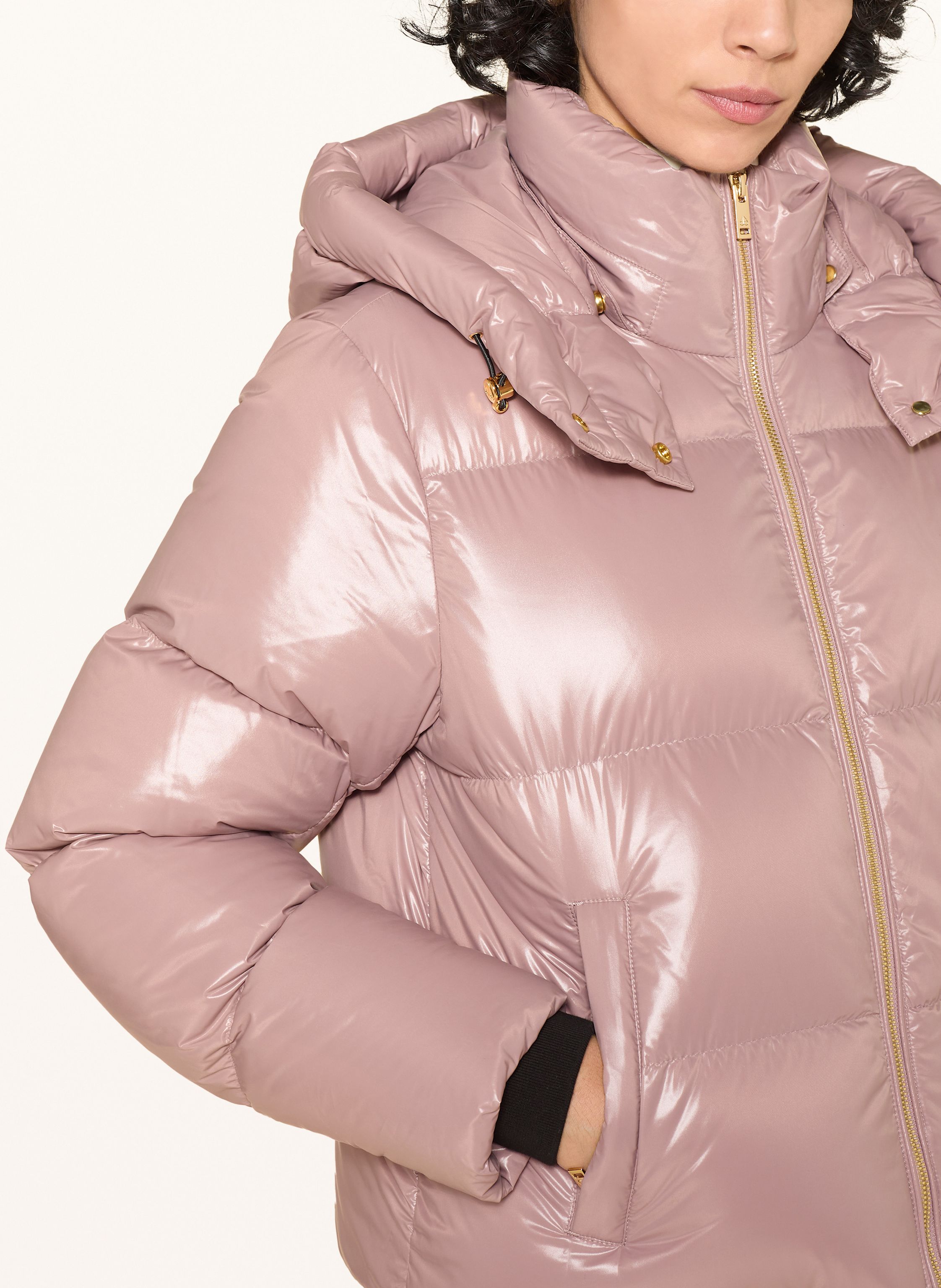 Thumbnail - Moose Knuckles Daunenjacke Moonstone Mit Abnehmbarer Kapuze rosa