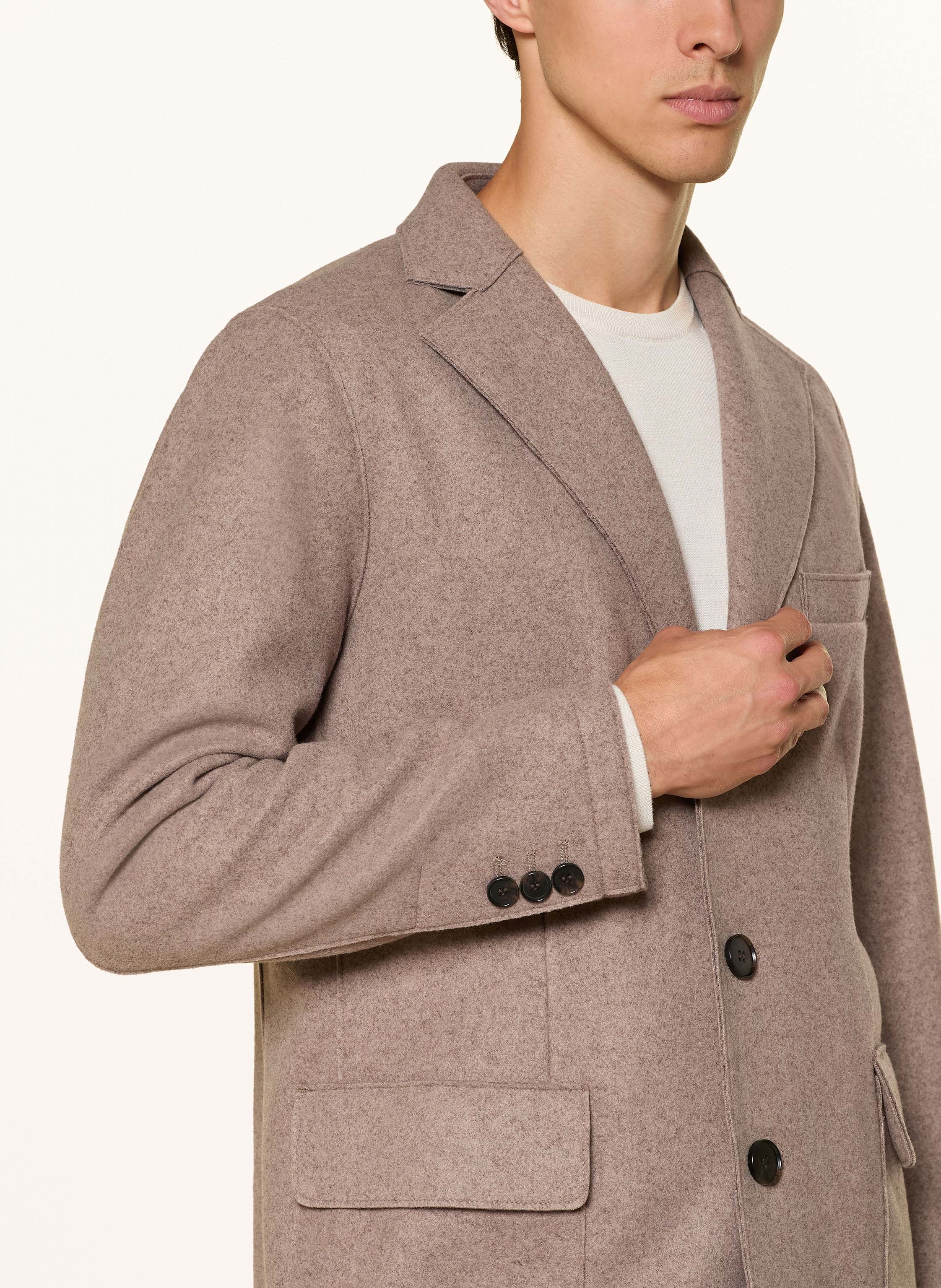 Thumbnail - Strokesman's Mantel Mit Herausnehmbarer Blende braun