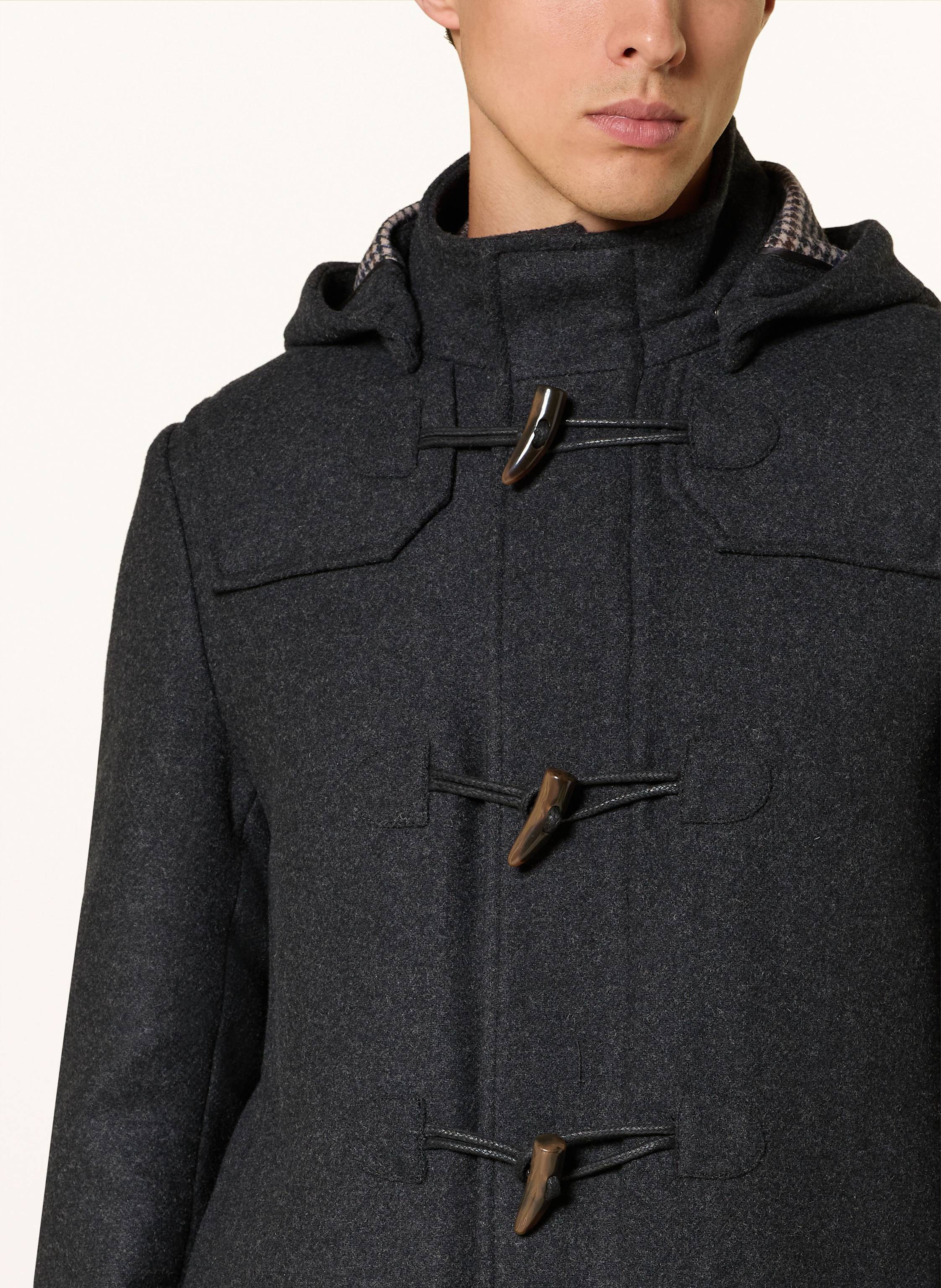 Thumbnail - Strokesman's Dufflecoat Mit Abnehmbarer Kapuze grau