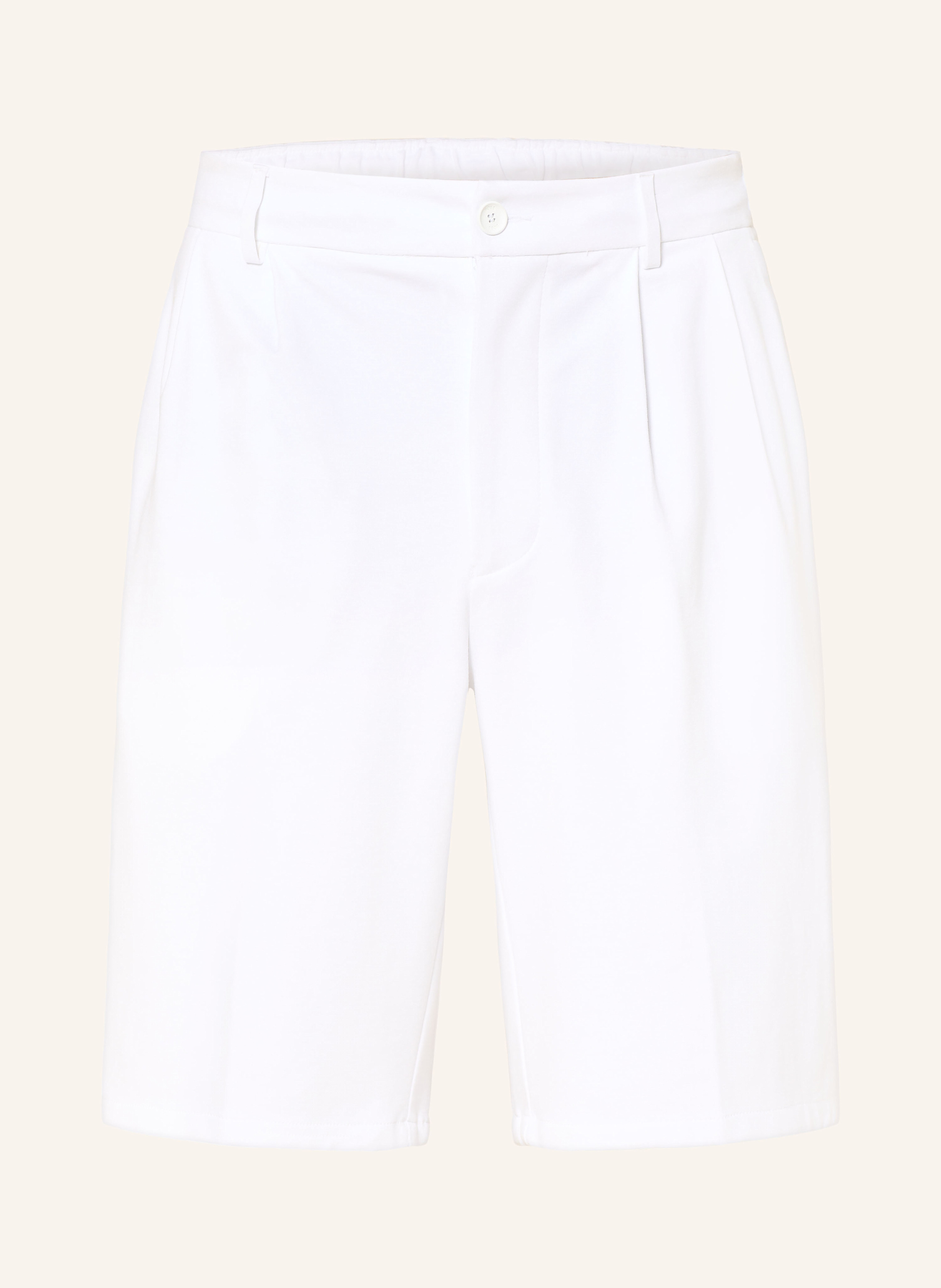 Boss Tennisshorts Retro Pleat weiss