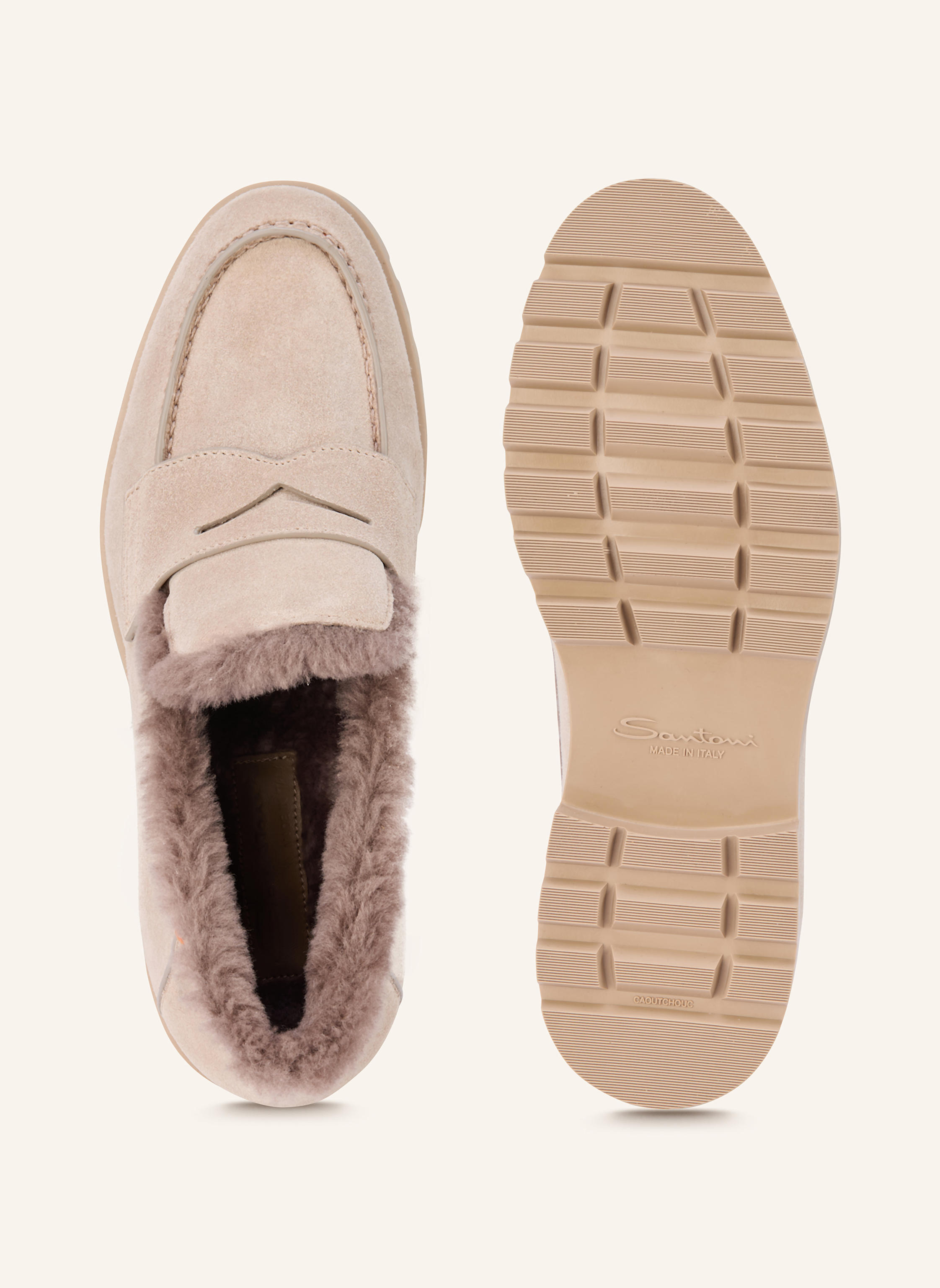 Thumbnail - Santoni Slipper Det grau