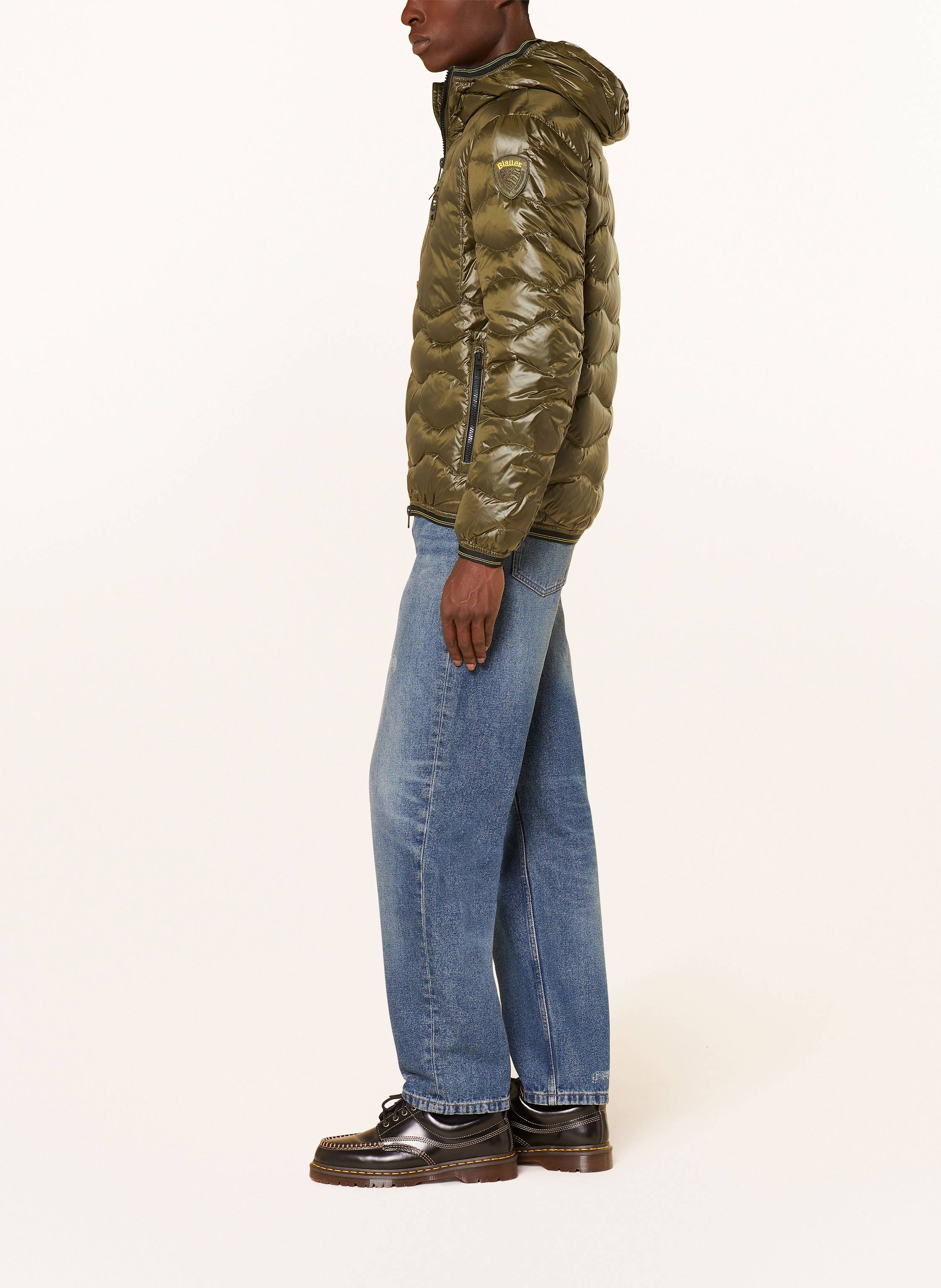 Thumbnail - Blauer Daunenjacke Wave gruen