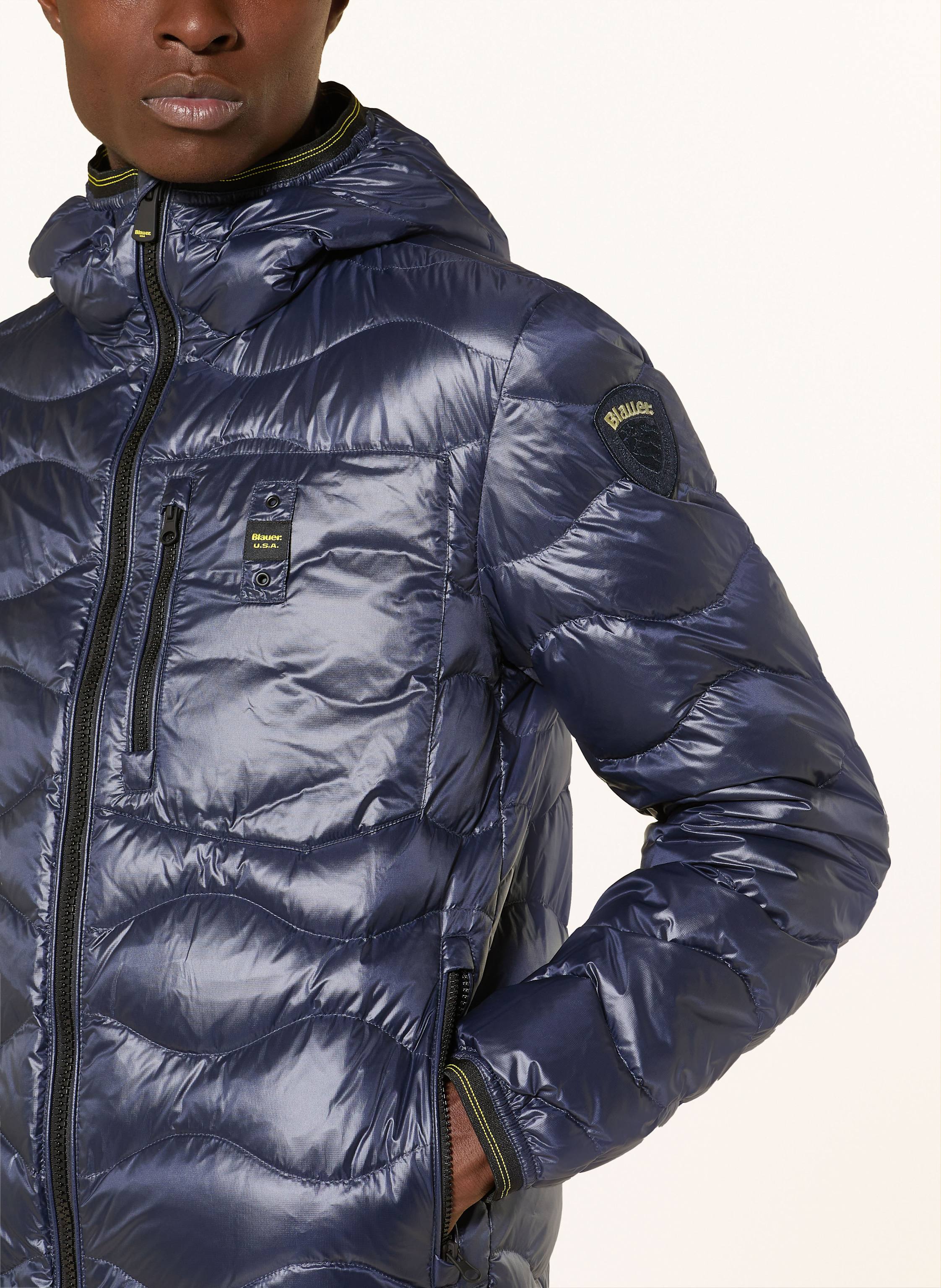 Thumbnail - Blauer Daunenjacke Wave blau