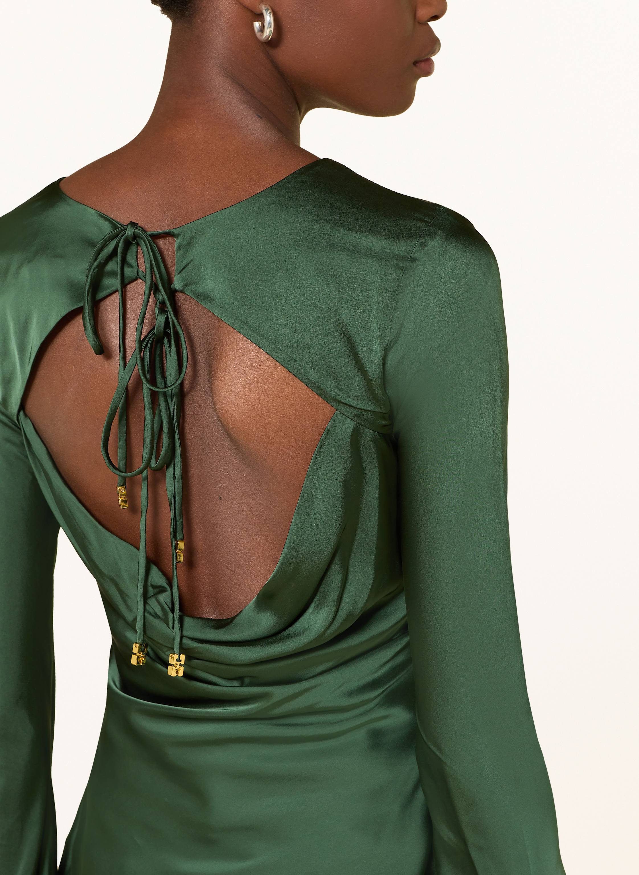 Thumbnail - Ganni Blusenshirt Aus Satin gruen