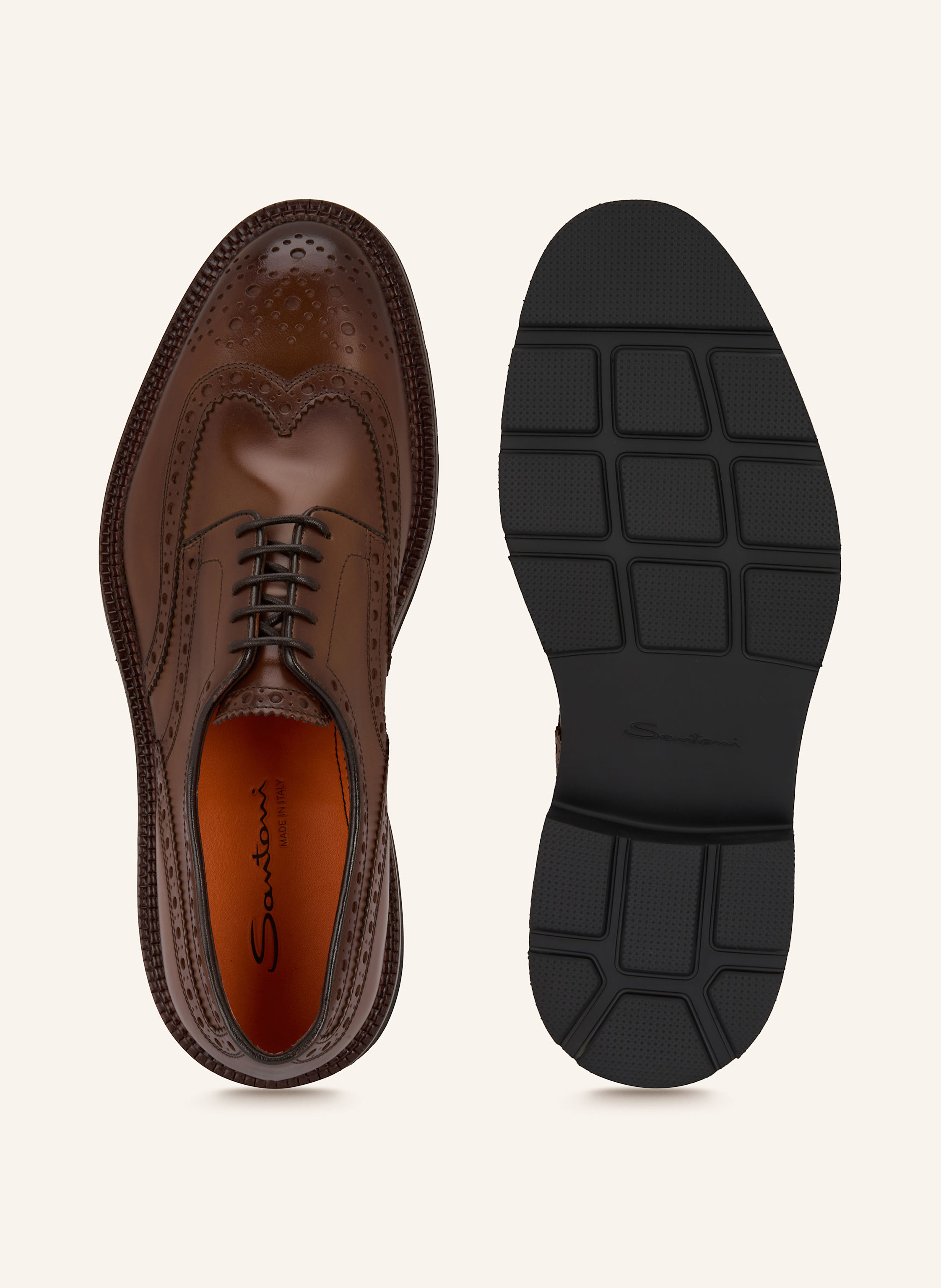 Thumbnail - Santoni Schnürer Emil braun