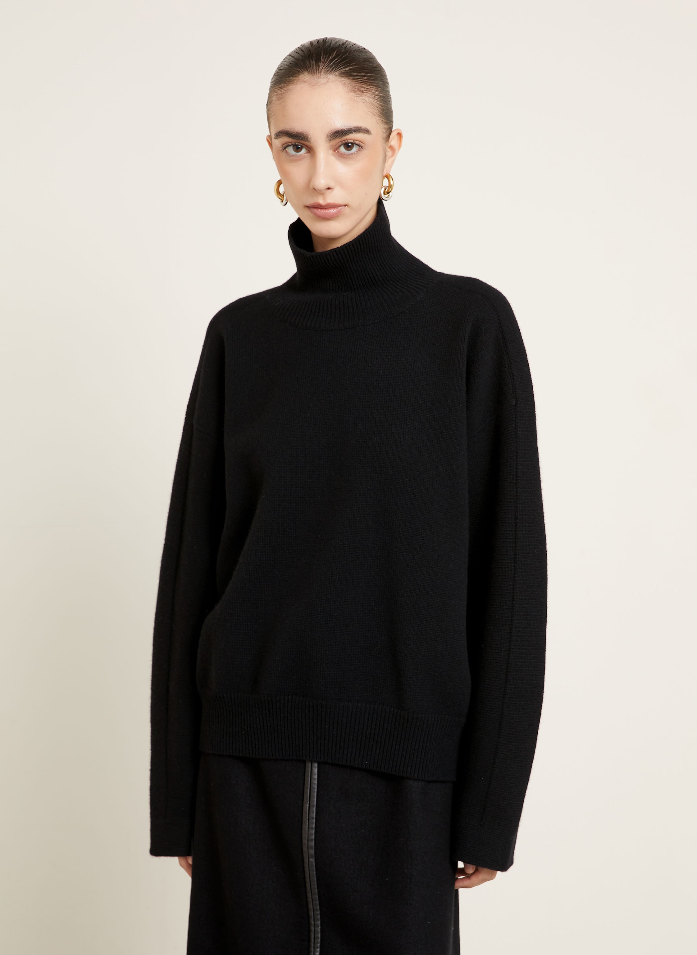 Thumbnail - Jil Sander Rollkragenpullover schwarz