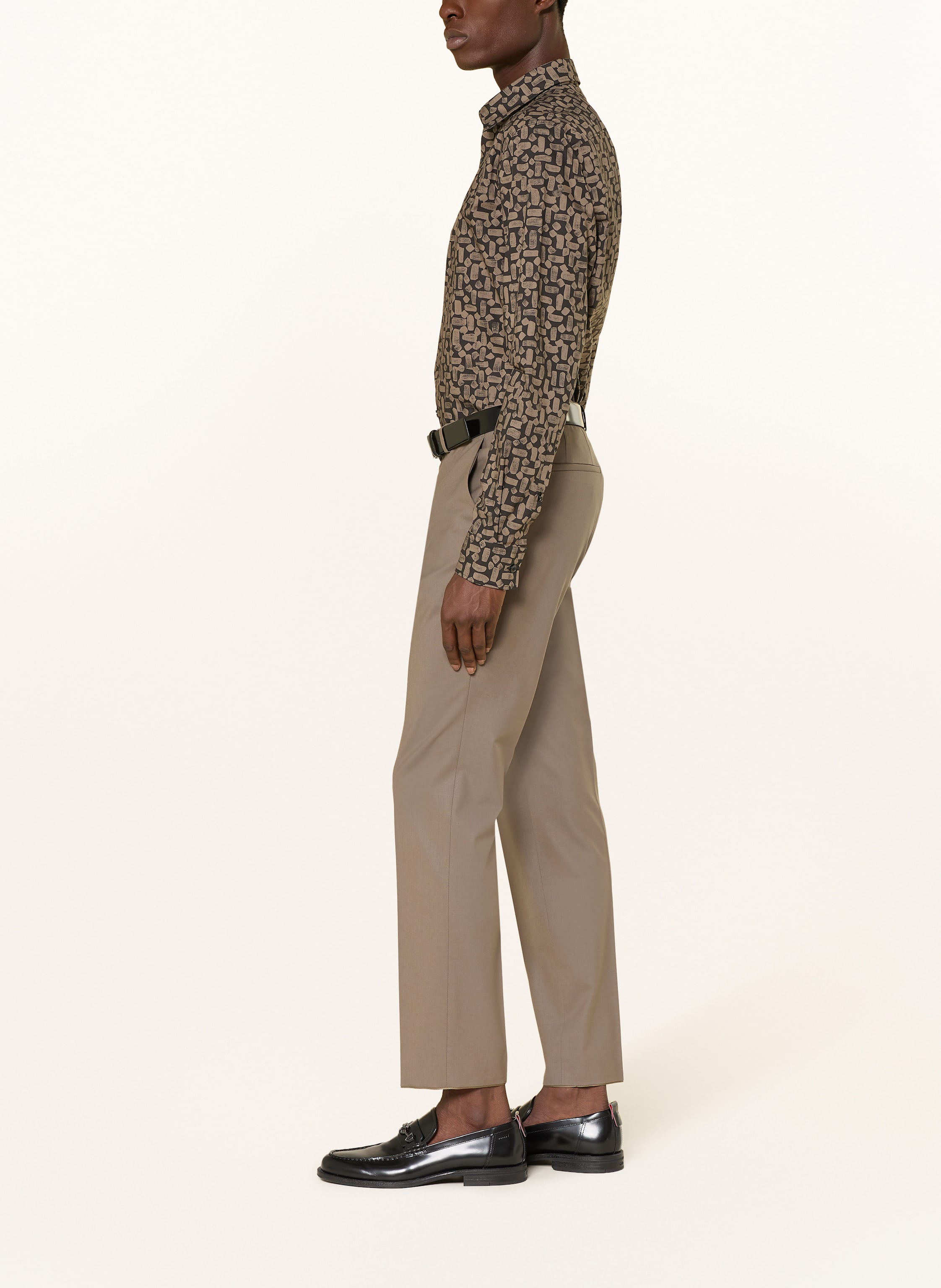 Thumbnail - Hugo Anzughose Hesten Extra Slim Fit grau