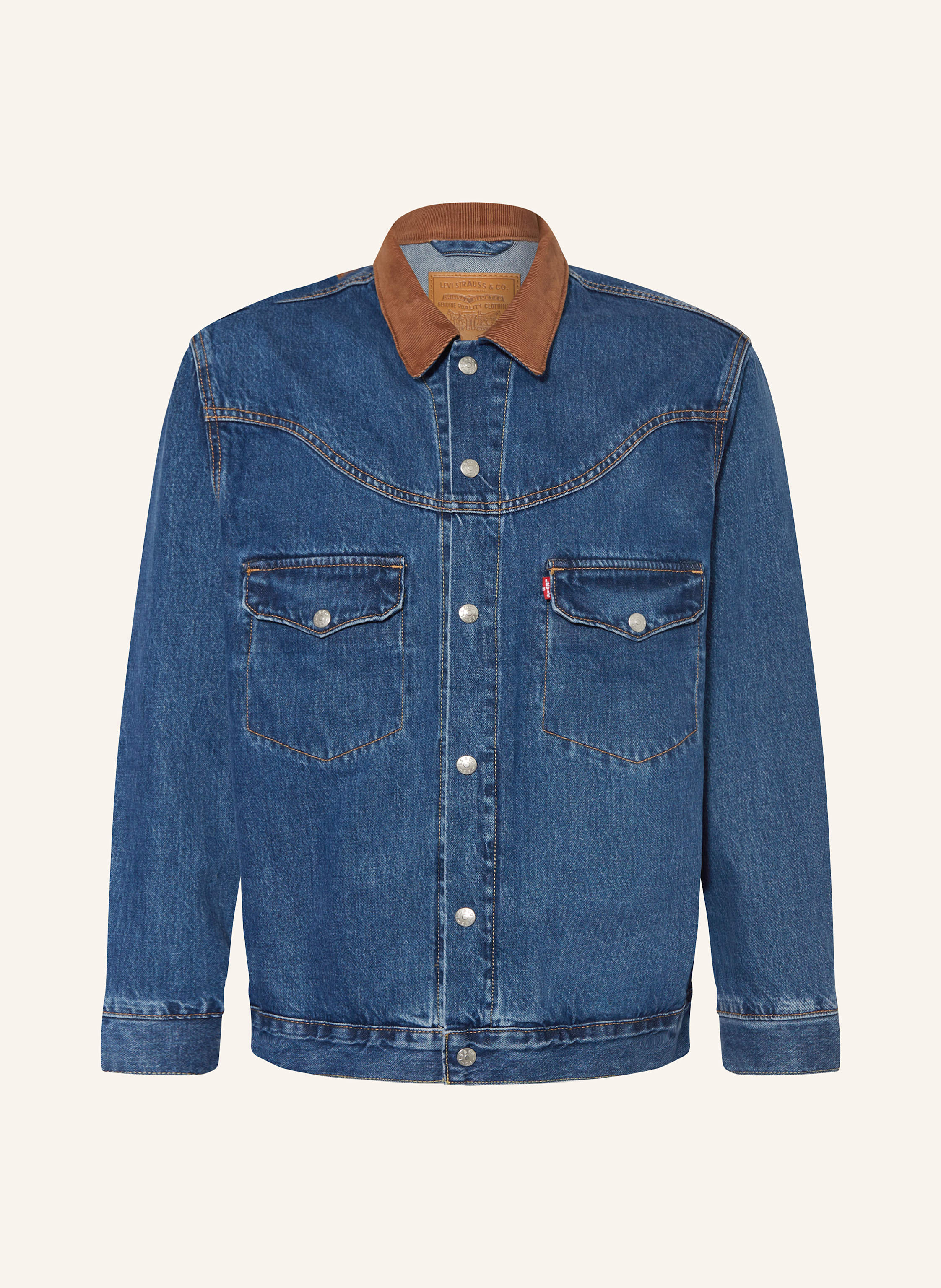 50s Levi’s short horn denim jacket Levi's® WESTERN SHORTHORN denim jacket in blue
