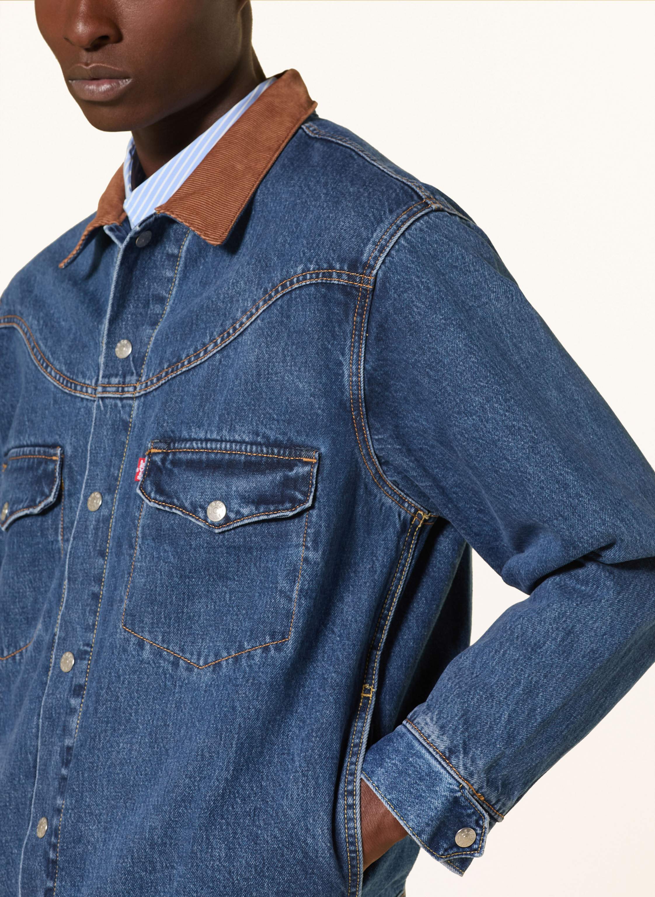 Thumbnail - Levi's® Jeansjacke Western Shorthorn blau