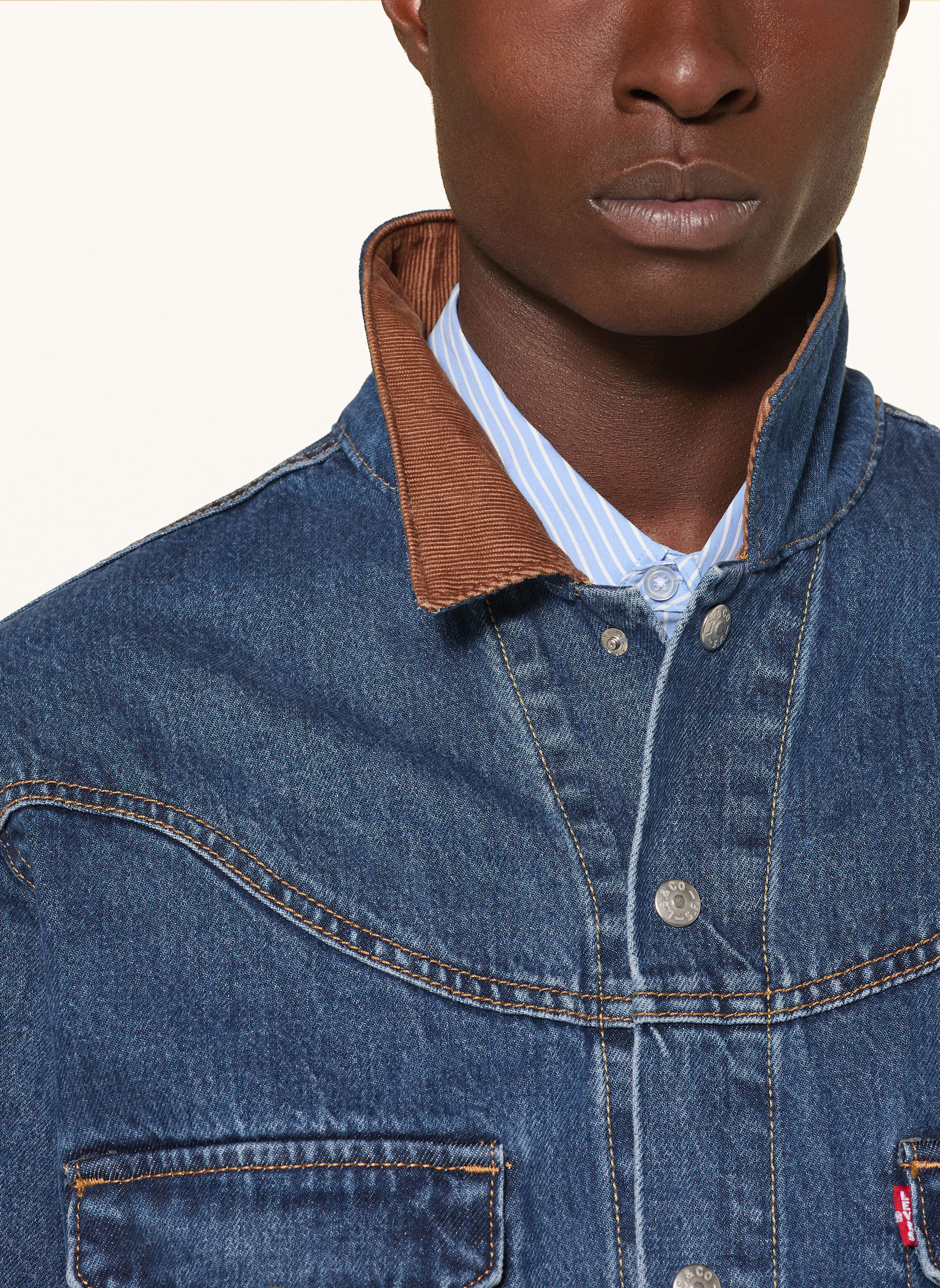 Thumbnail - Levi's® Jeansjacke Western Shorthorn blau