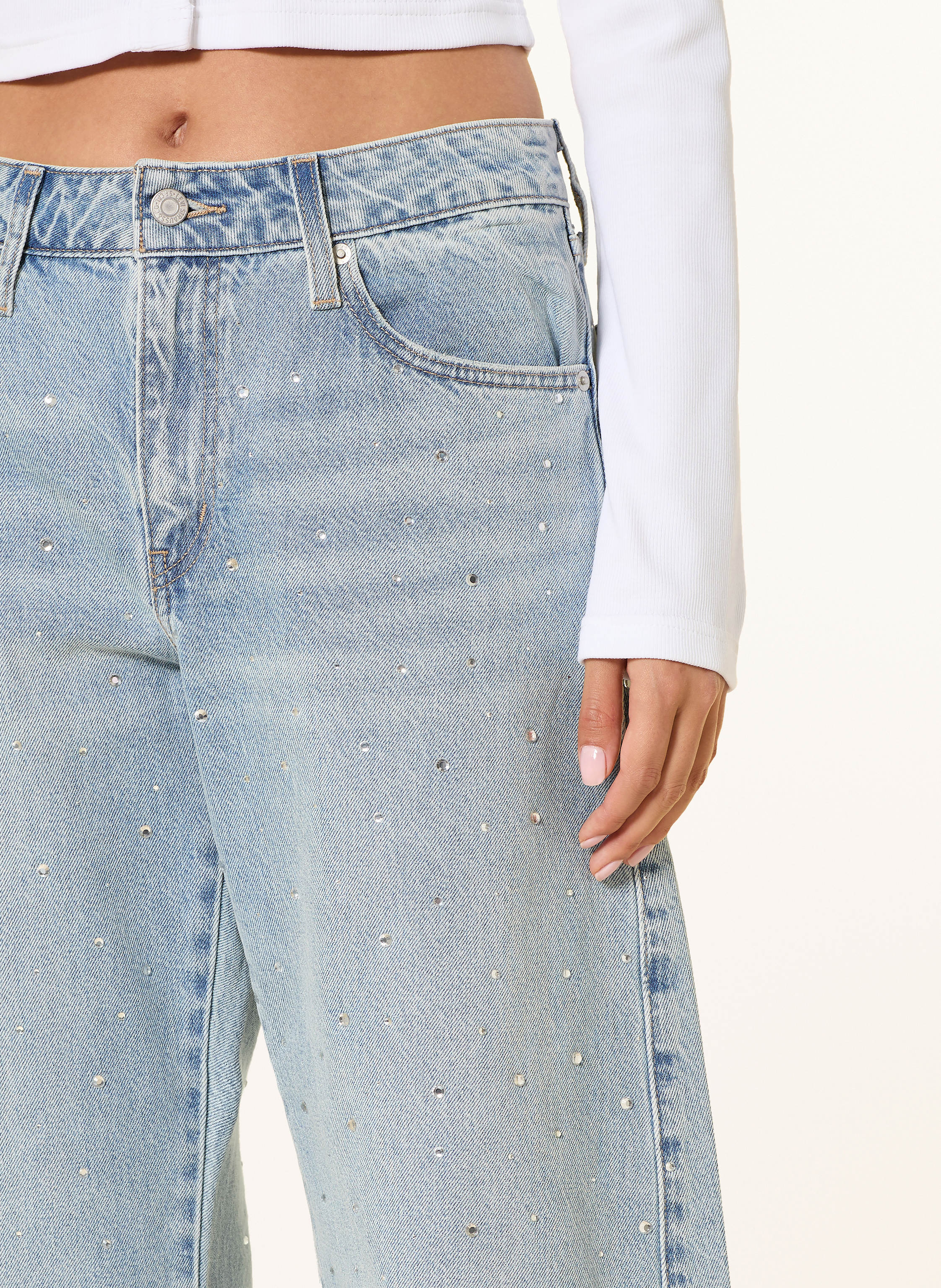 Thumbnail - Levi's® Barrel Jeans Dad Mit Schmucksteinen blau