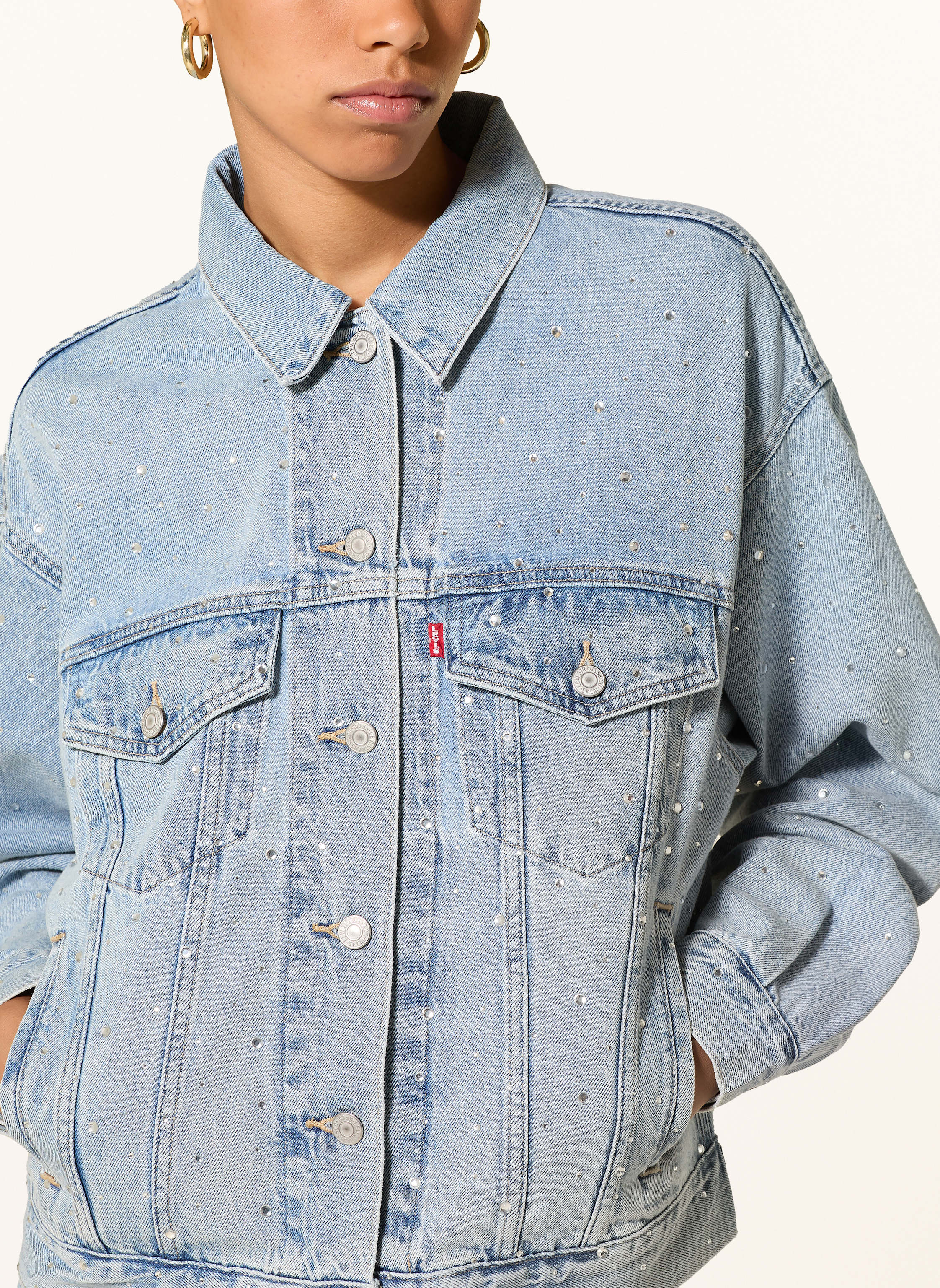 Thumbnail - Levi's® Jeansjacke Dazzle Me Mit Schmucksteinen blau
