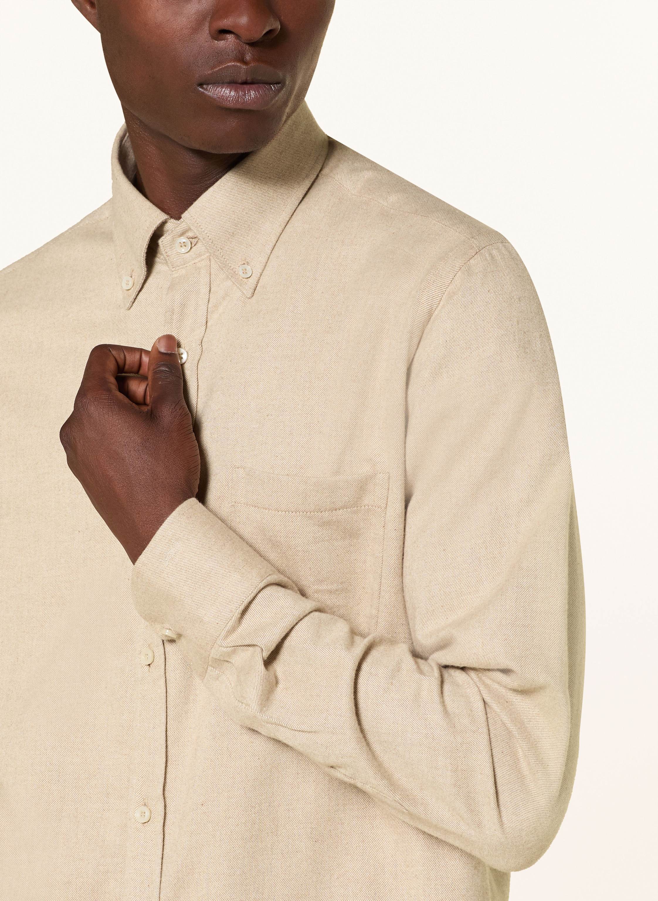 Thumbnail - Paul & Shark Flanellhemd Regular Fit beige