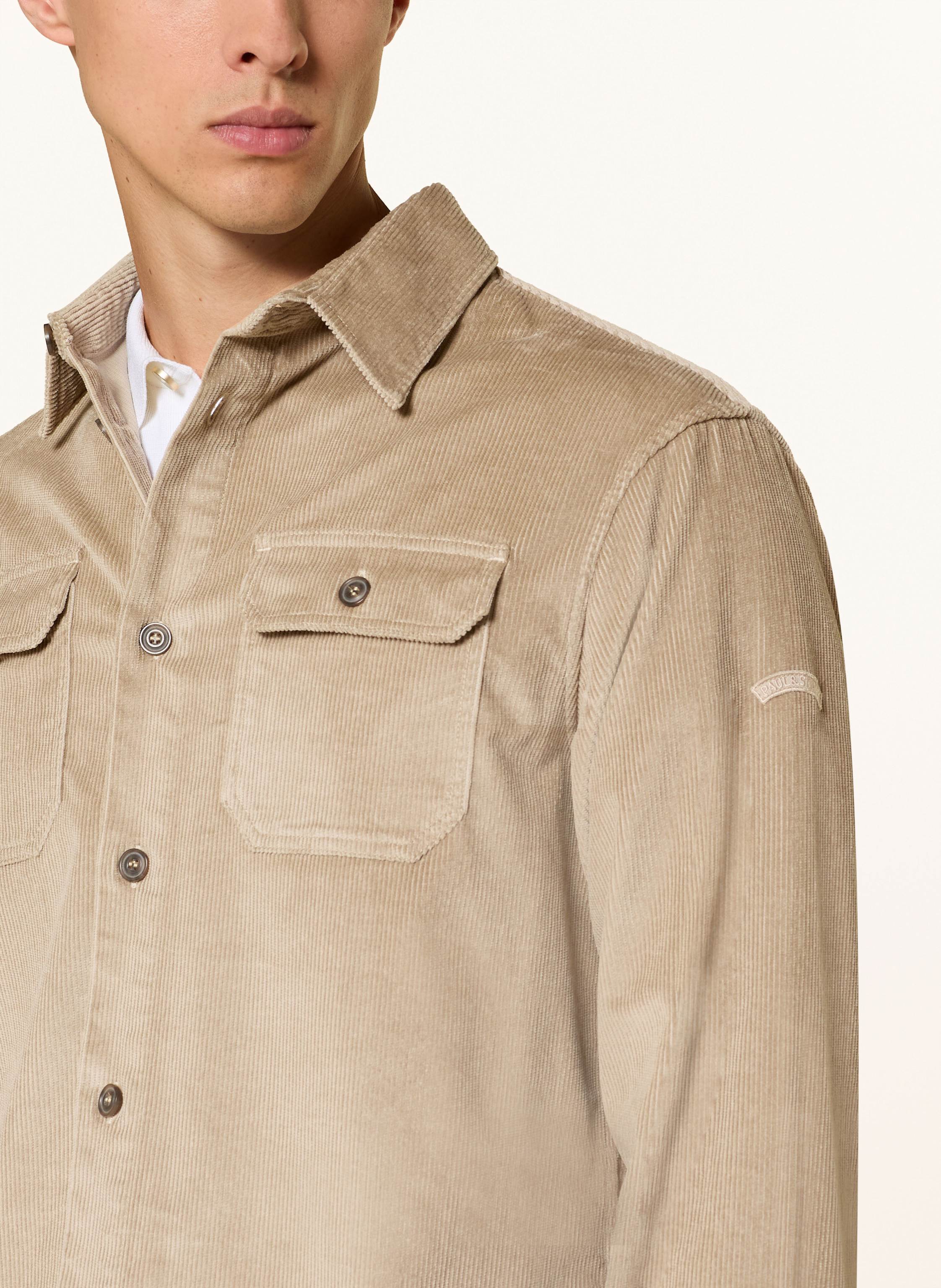 Thumbnail - Paul & Shark Cord-Overshirt beige