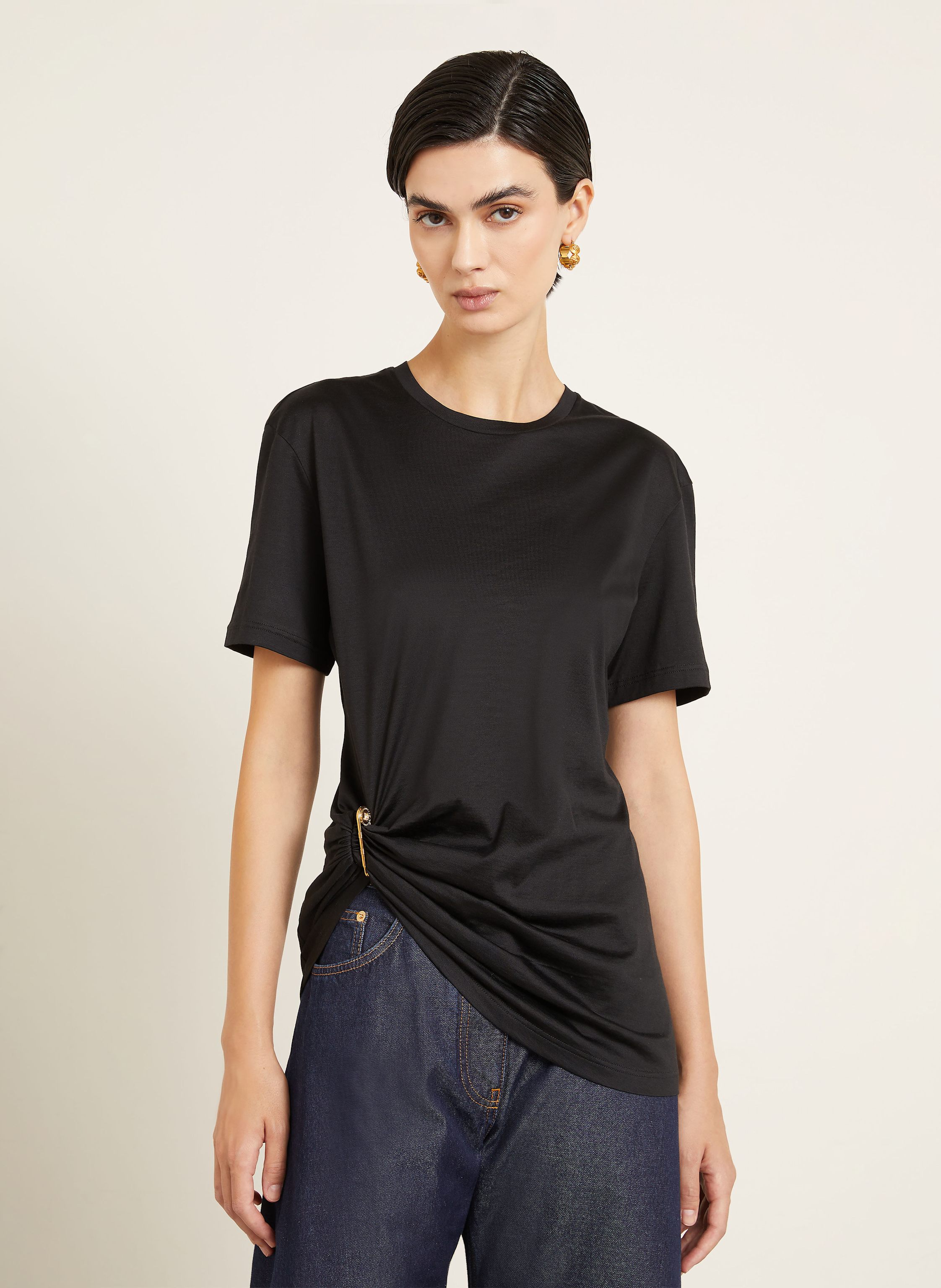 Thumbnail - Versace T-Shirt Mit Seide schwarz