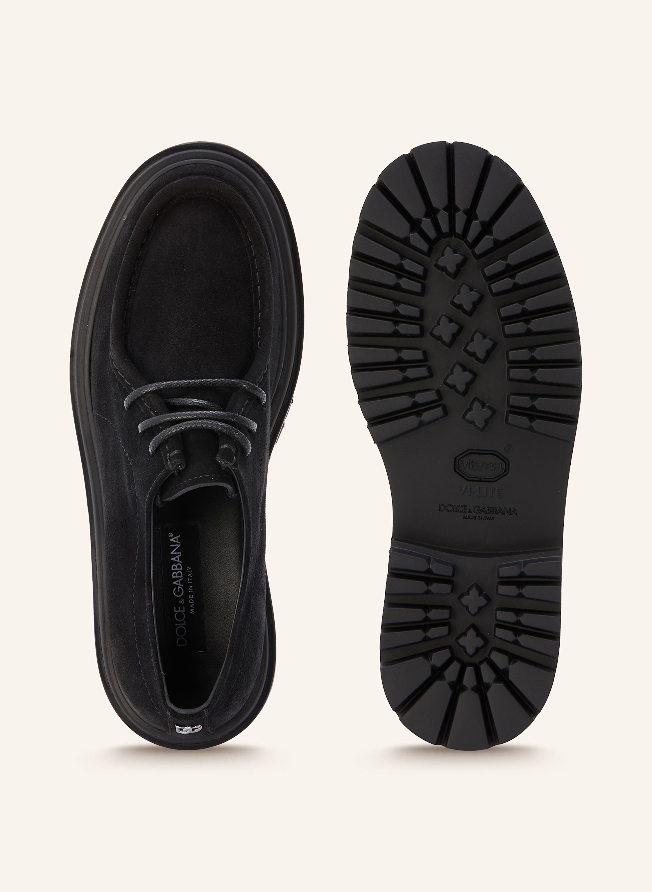 Thumbnail - Dolce & Gabbana Schnürer Crosta schwarz