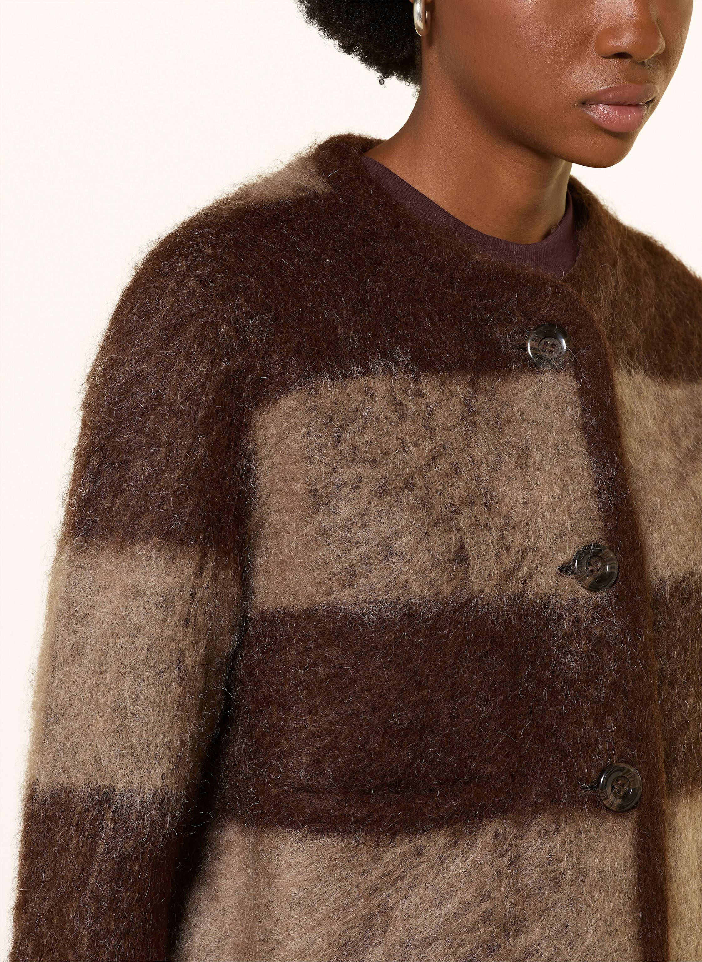 Thumbnail - Mrs & Hugs Strickjacke Mit Mohair braun