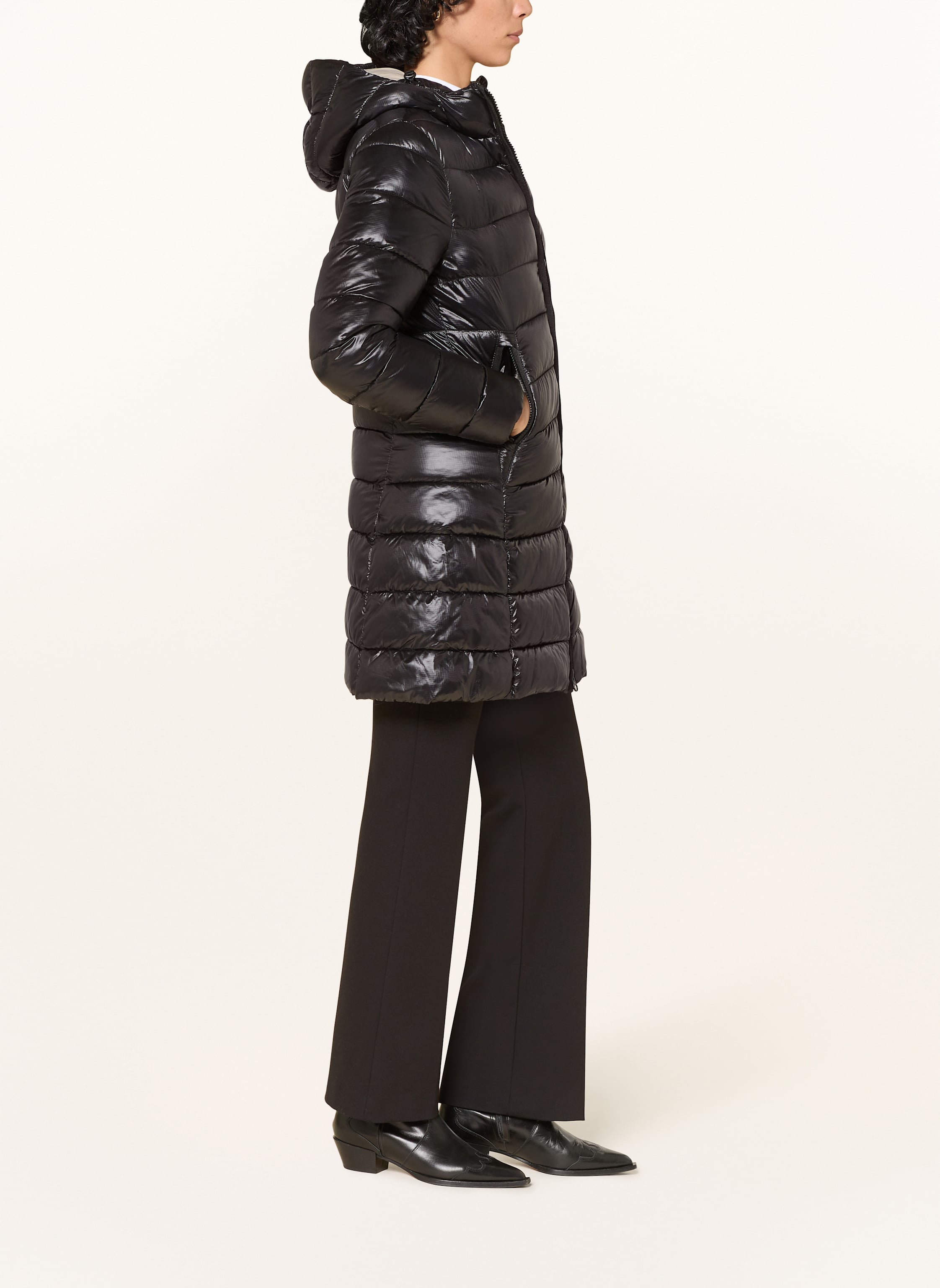 Thumbnail - Blauer Steppmantel Adelaide schwarz