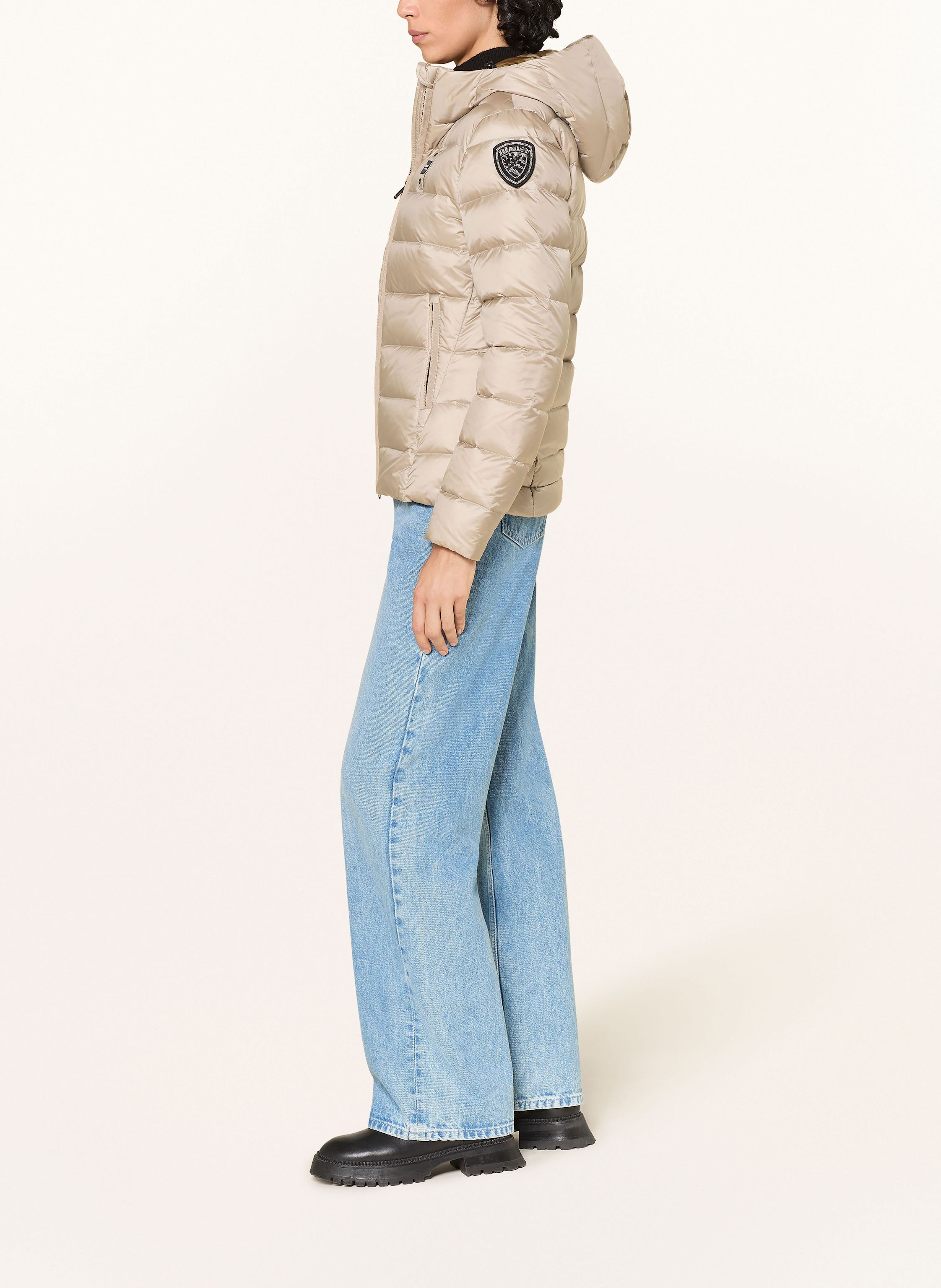 Thumbnail - Blauer Daunenjacke beige