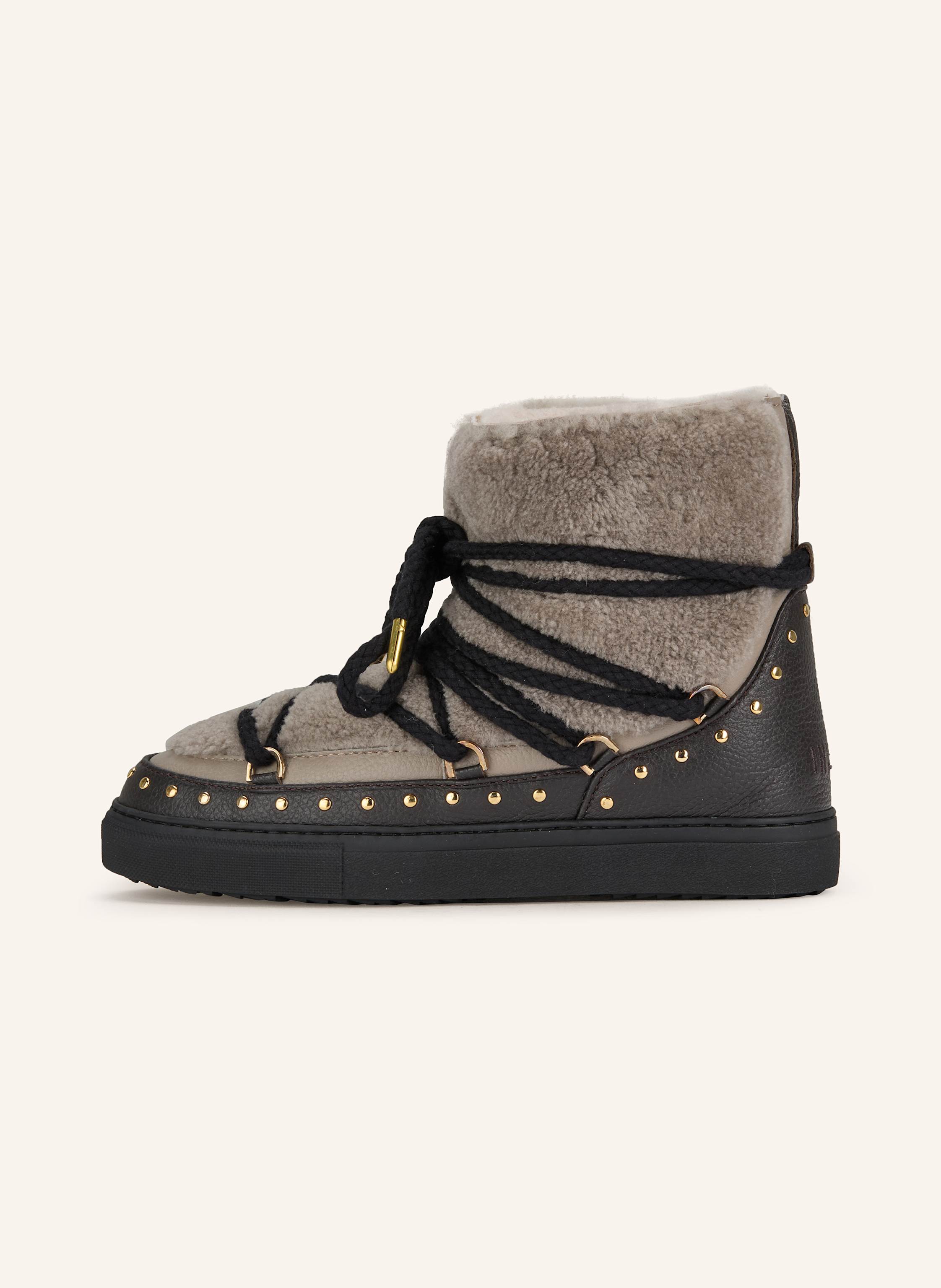 Thumbnail - Inuikii Schnürboots Curly Rock Mit Nieten grau