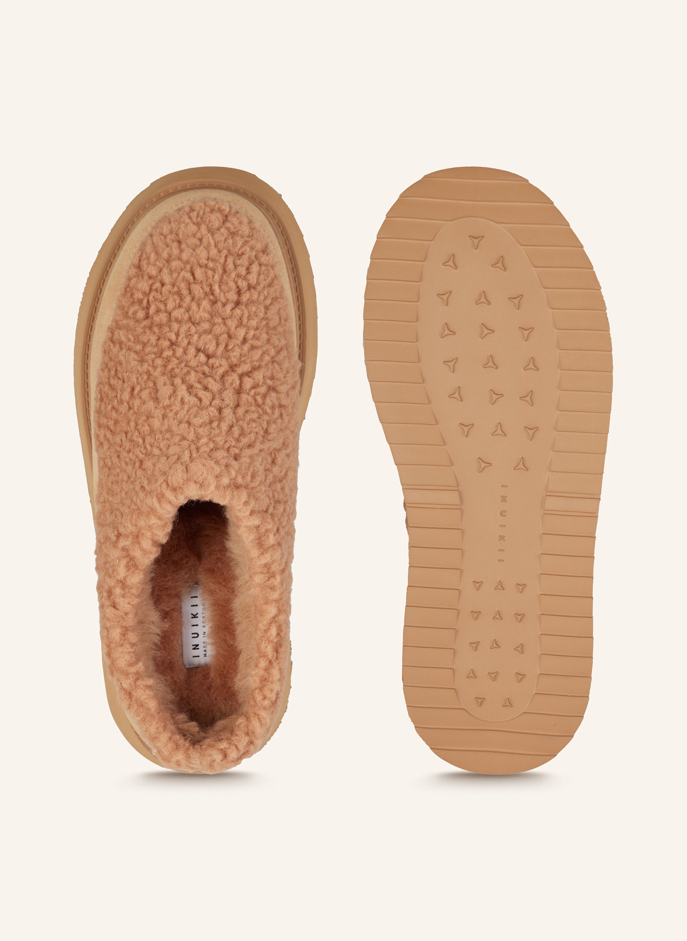 Thumbnail - Inuikii Plateau-Slipper Curly Micro beige