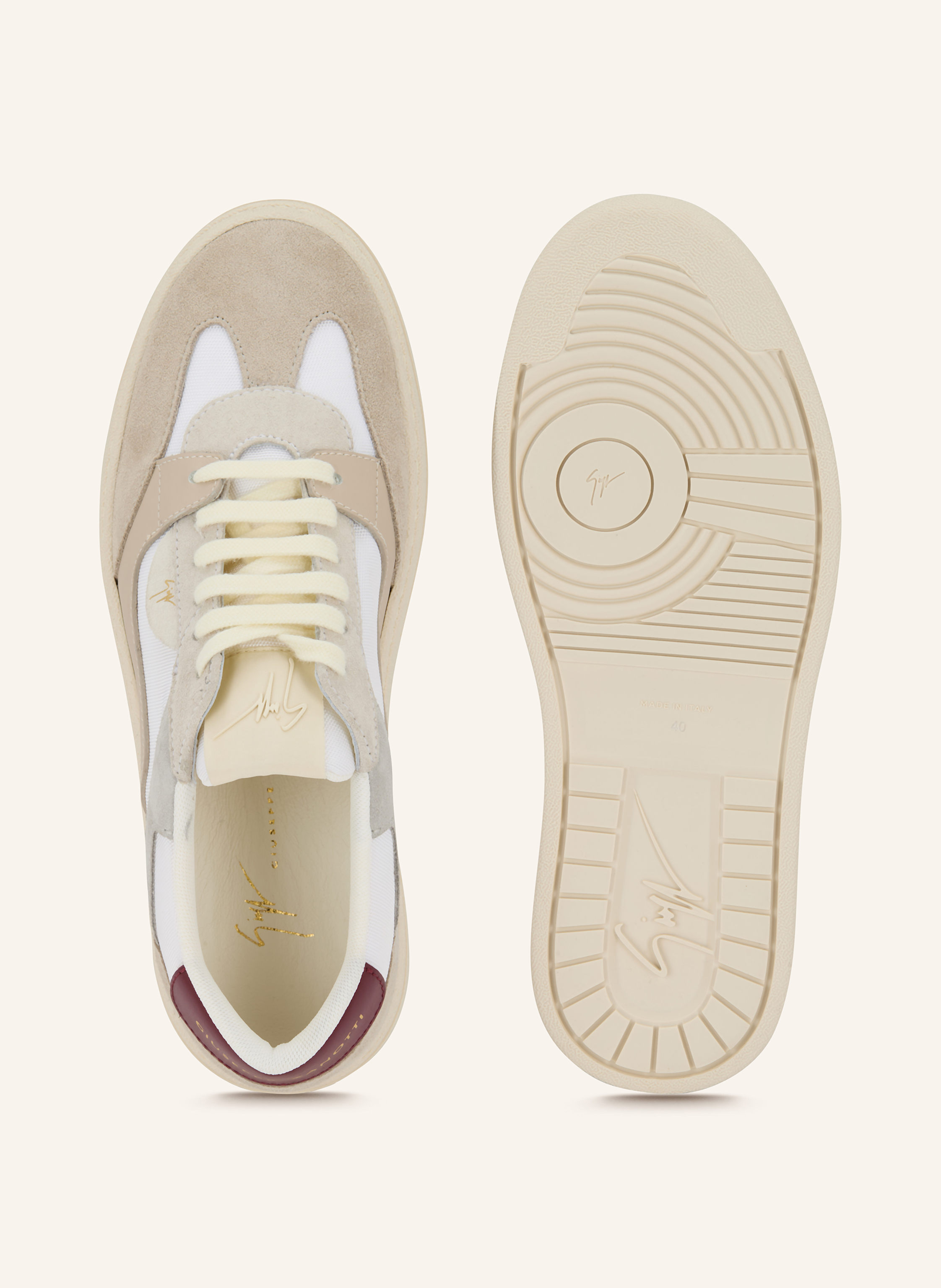 Thumbnail - Giuseppe Zanotti Design Sneaker beige